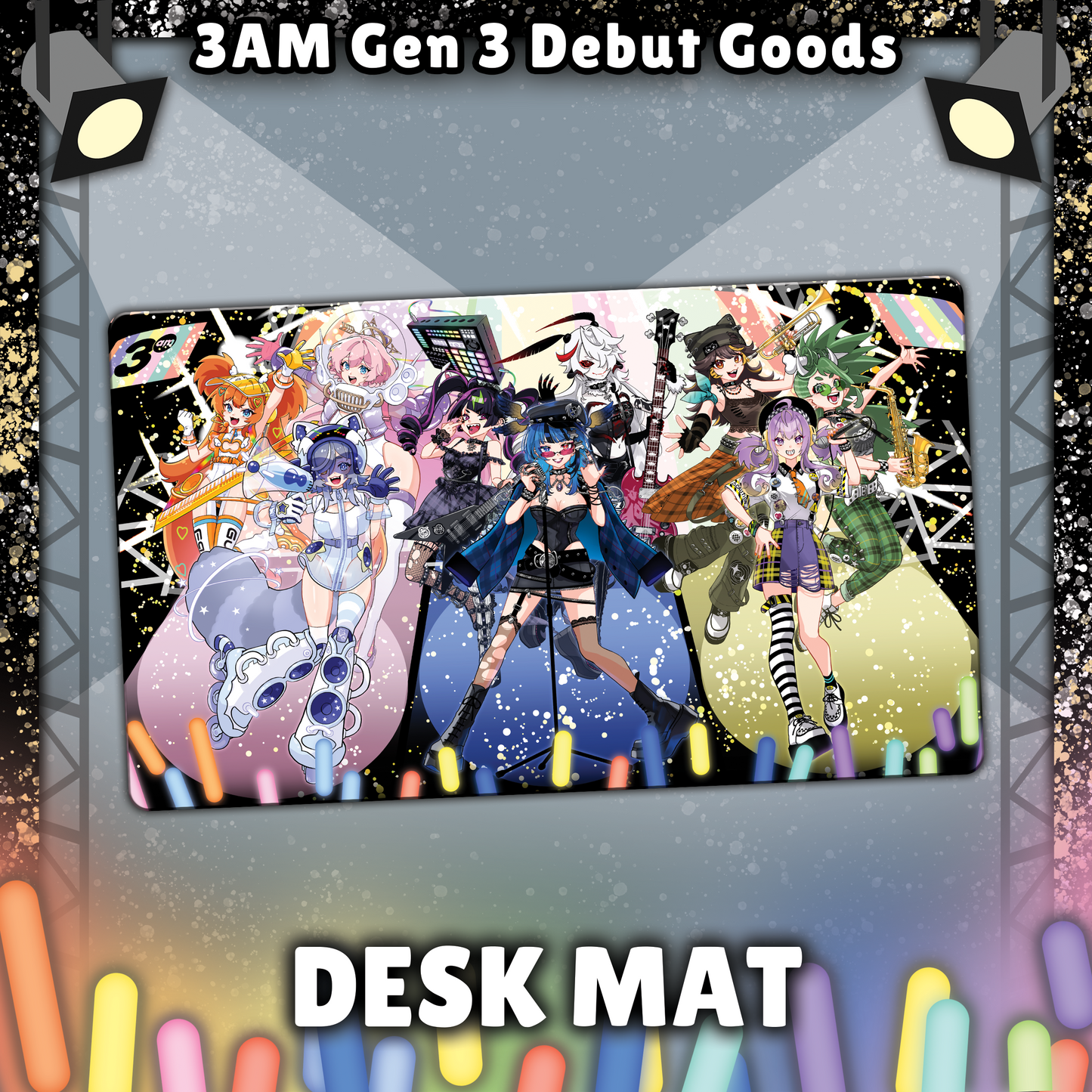 3 AM : RockStar Desk Mat