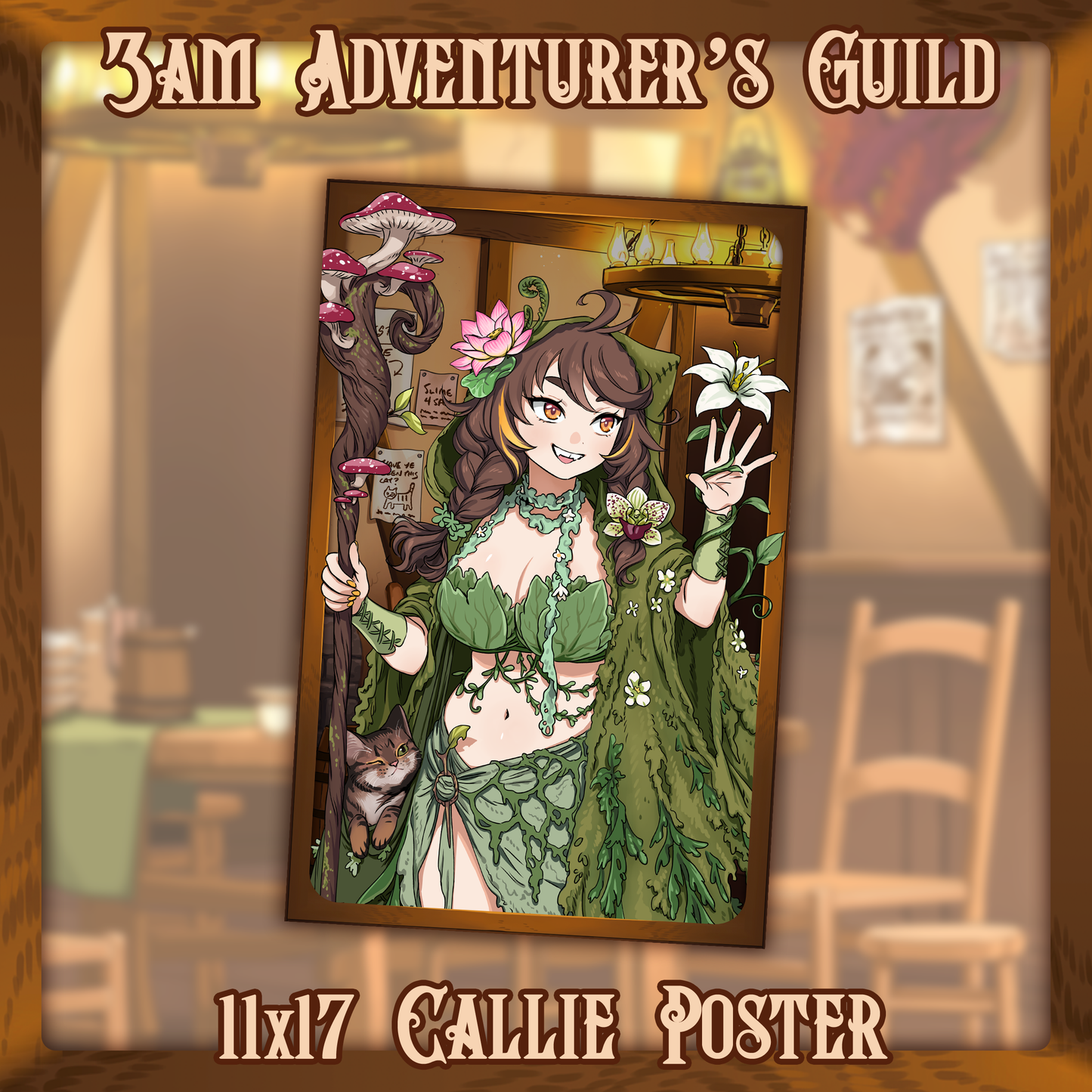 Callie Calico : Adventurer's Guild Poster