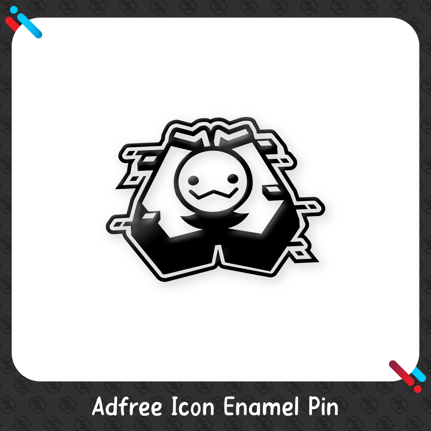Adfree : Icon Enamel Pin