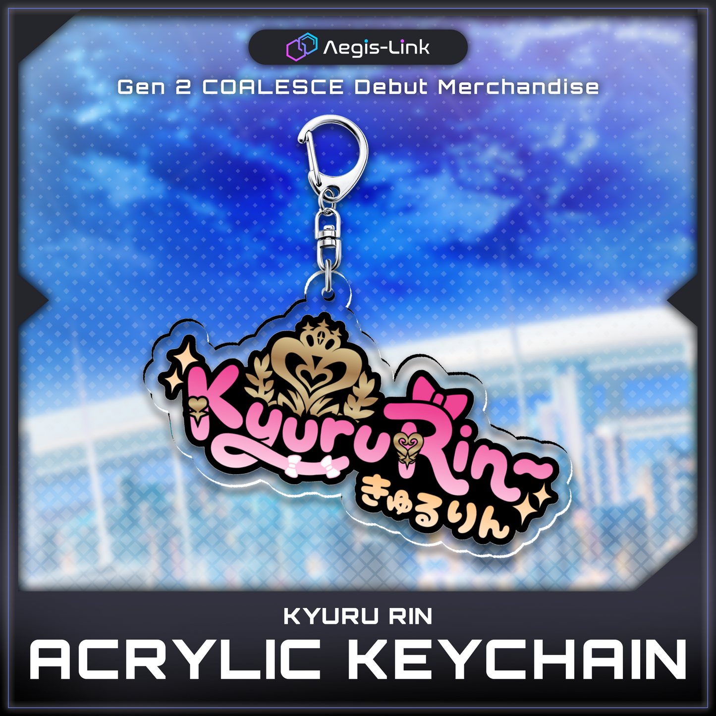 Kyuru Rin : Logo Acrylic Keychain