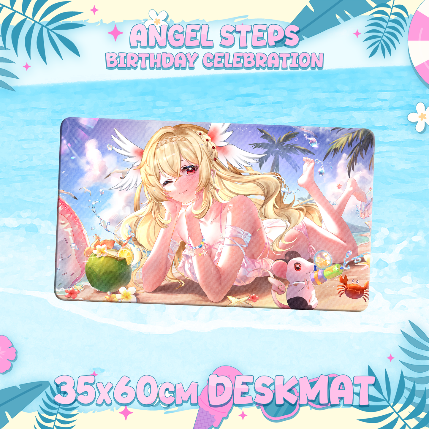 Angel Steps : 35x60cm Deskmat