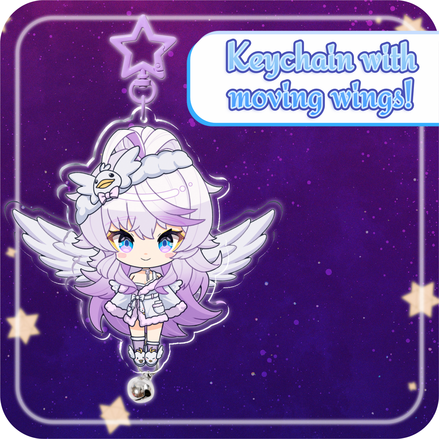 Elia Stellaria : Moving Wings Keychain