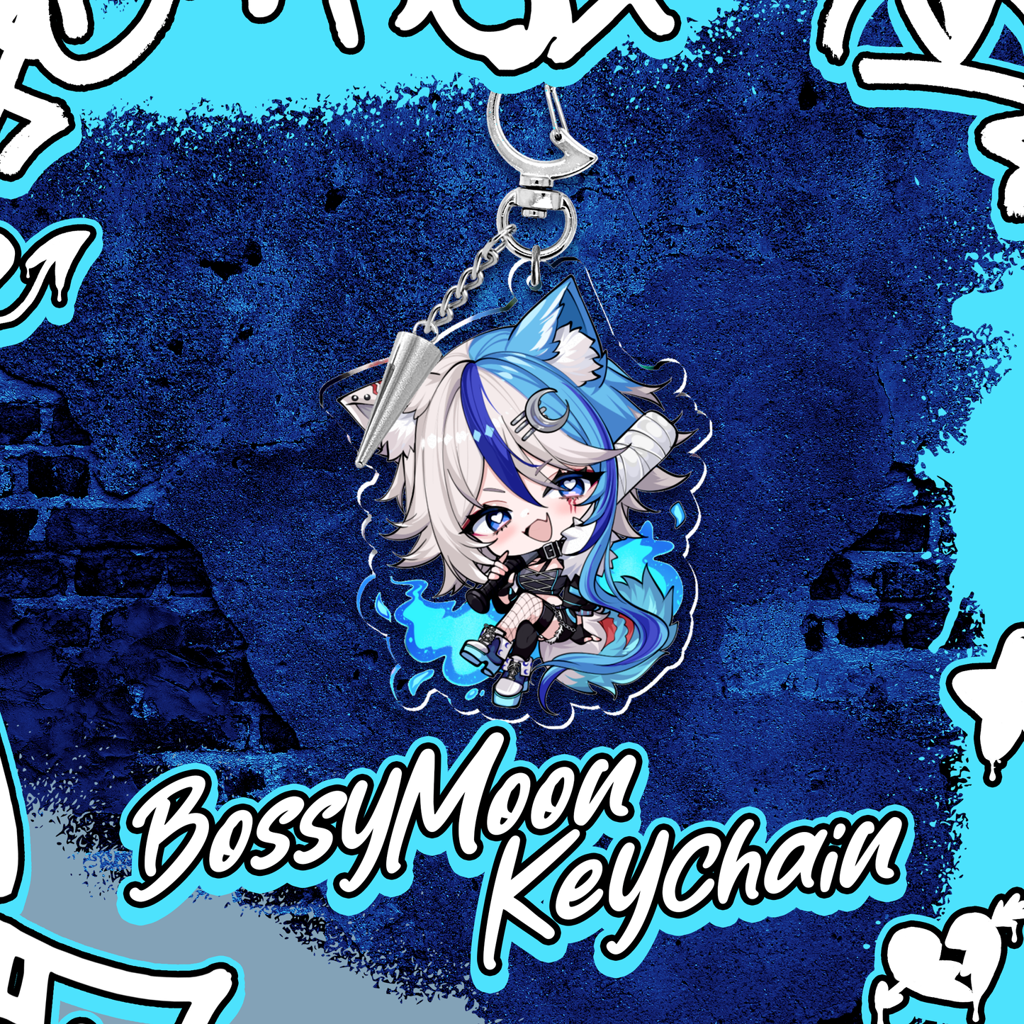 BossyMoon : Acrylic Keychain