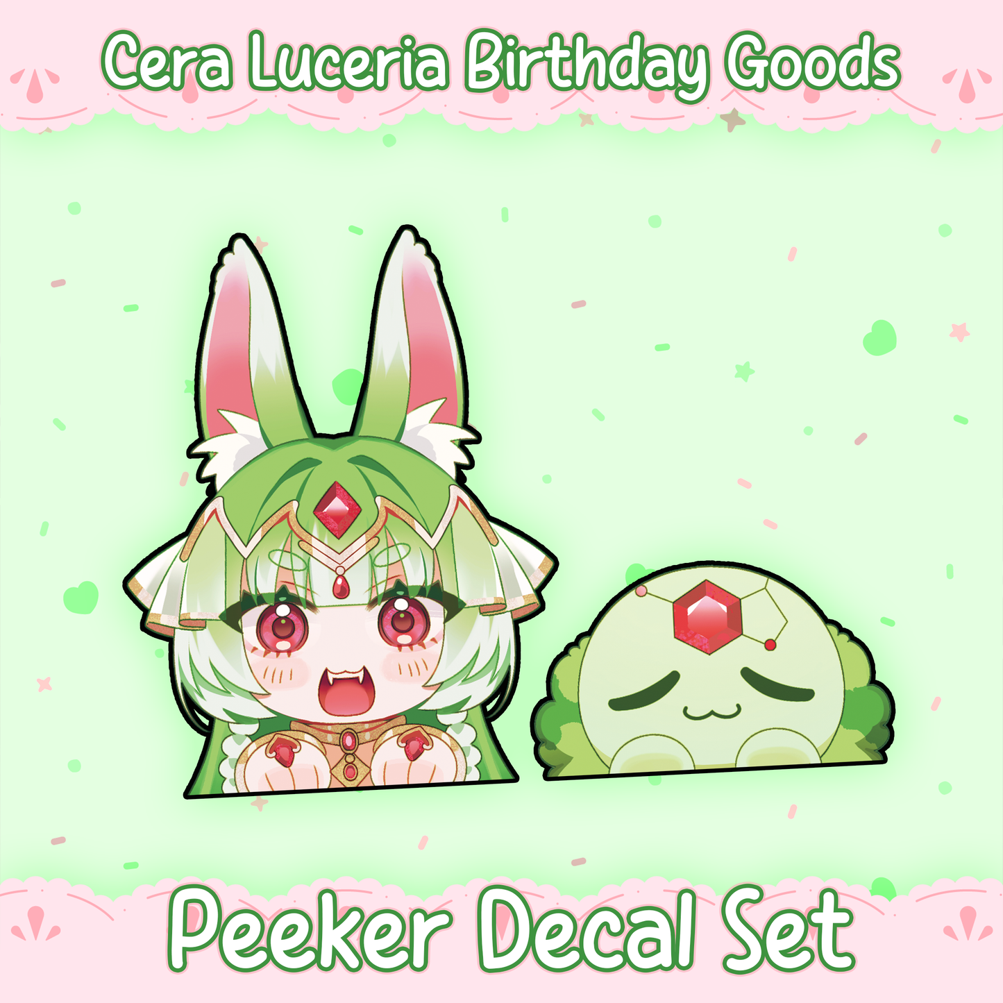 Cera Luceria : Peeker Decal Set