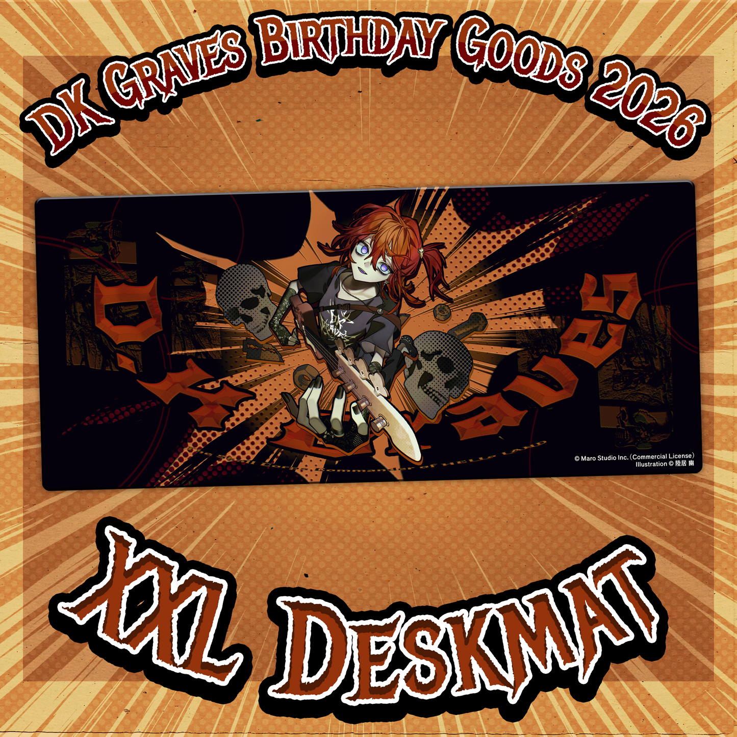 D.K Graves : XXL Desk Mat