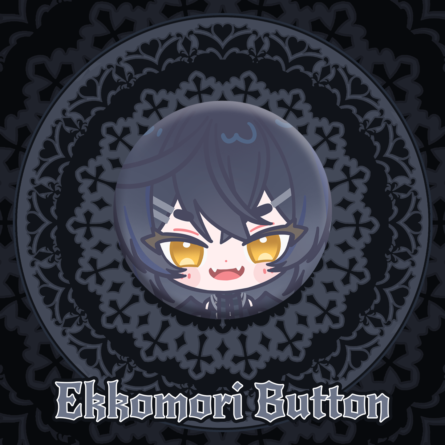 Ekkomori : Chibi Face Button