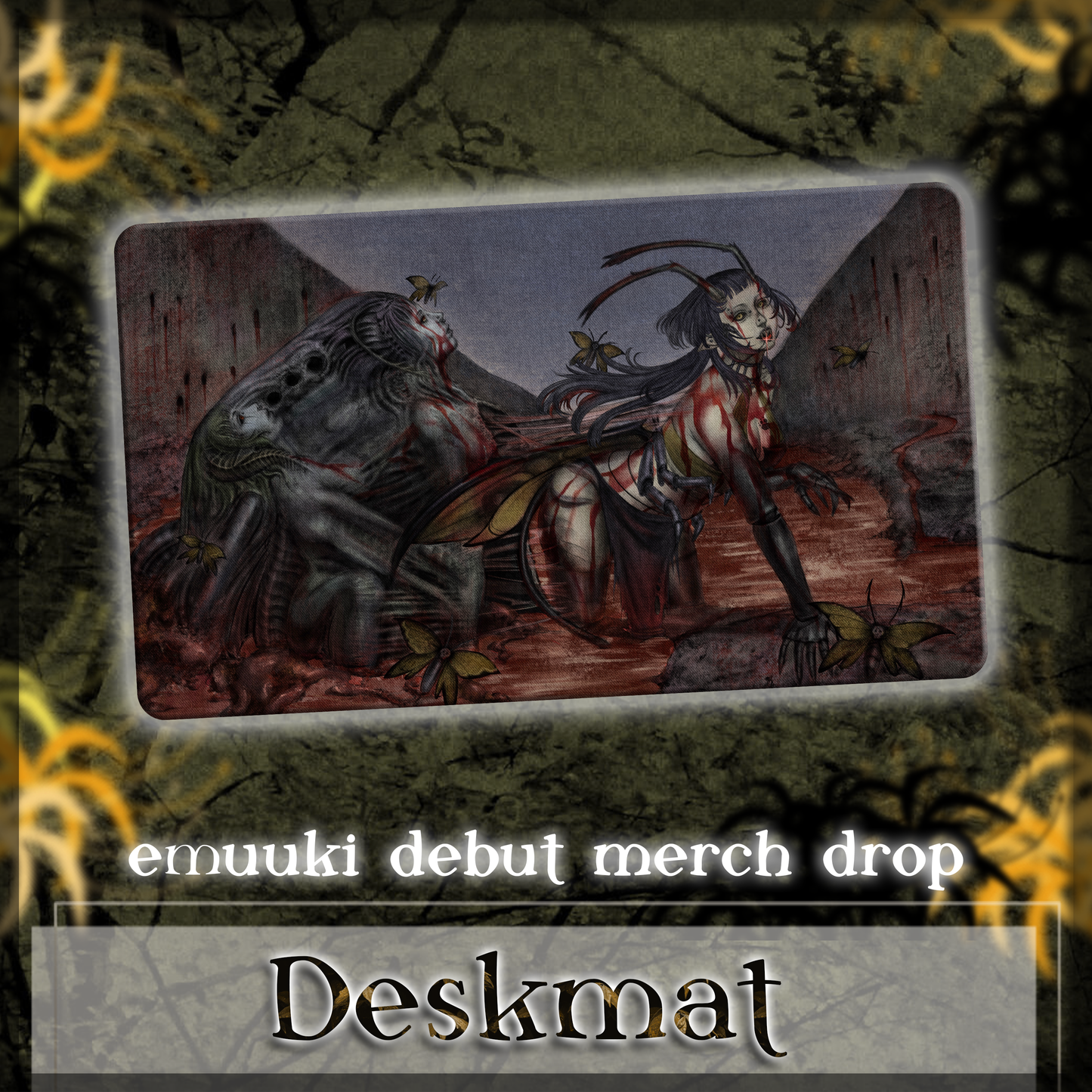 Emuuki : 35x60cm Deskmat