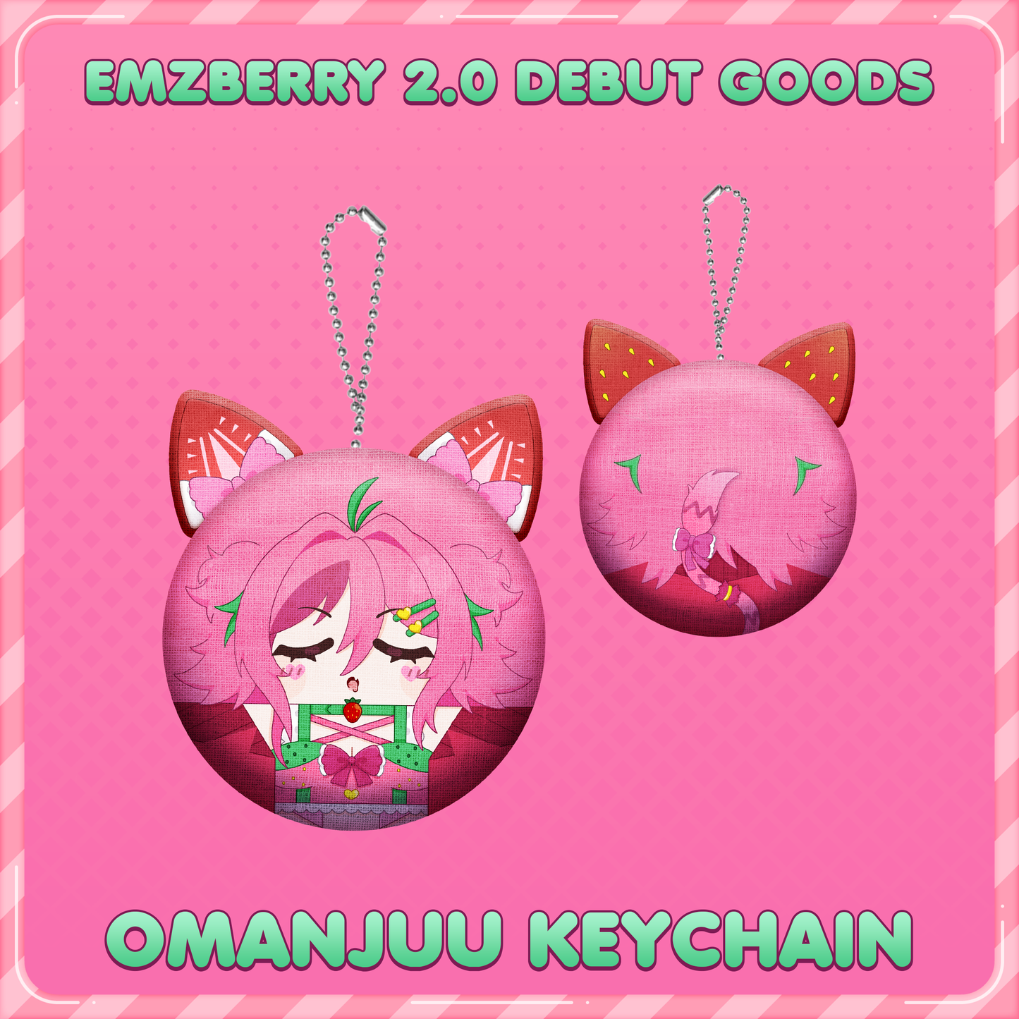 Emzberry : Omanjuu Keychain