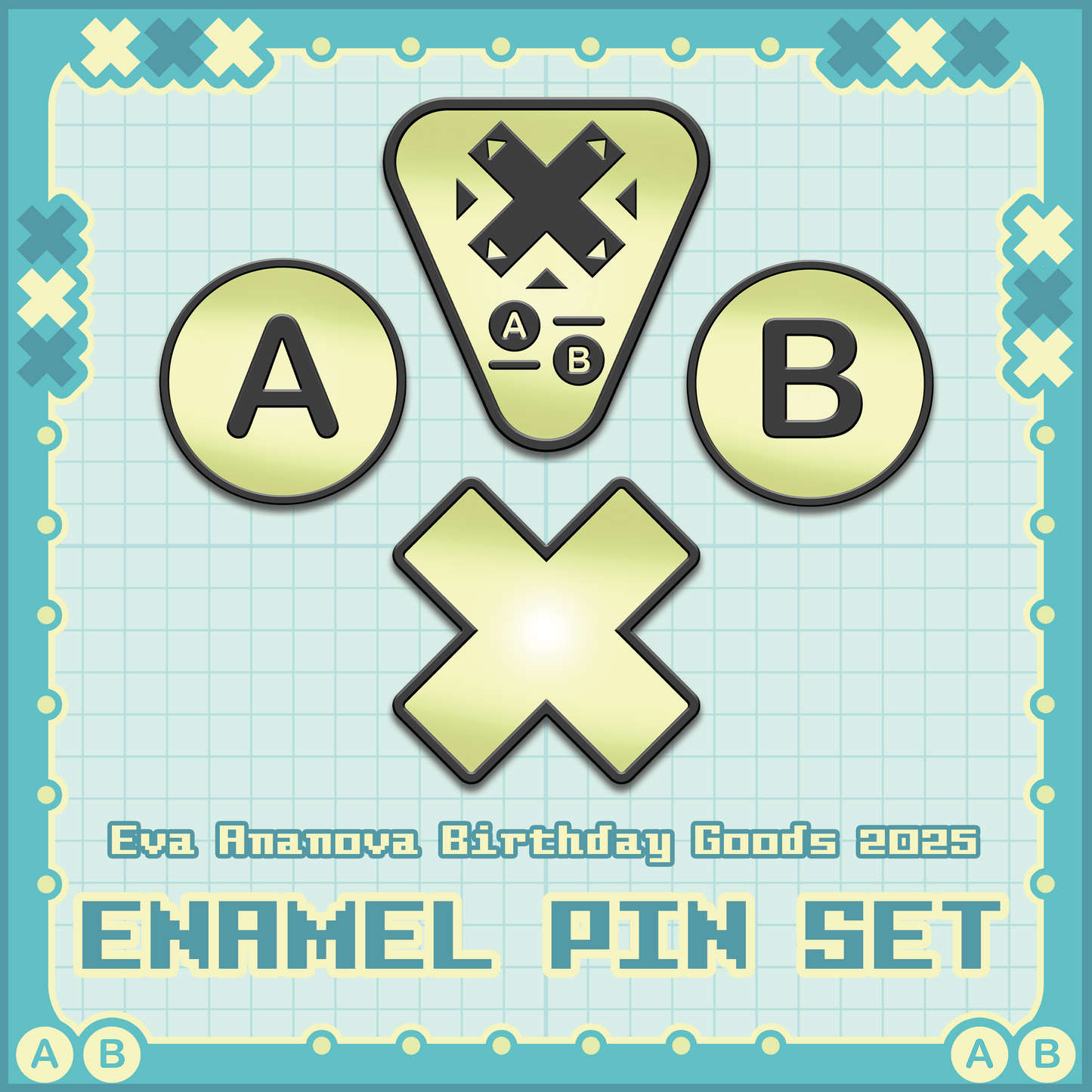 Eva Ananova : Enamel Pin Set