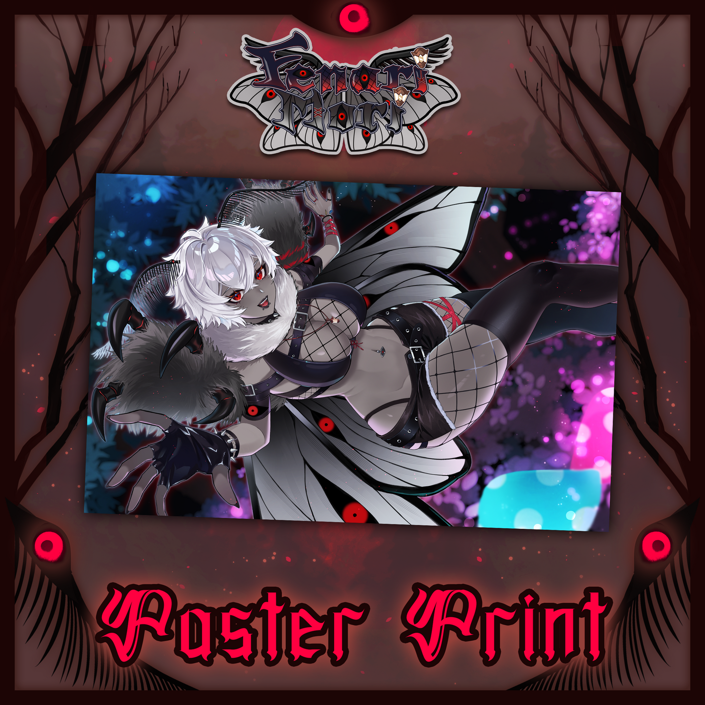 Fenari Mori : Flowery Moth Poster