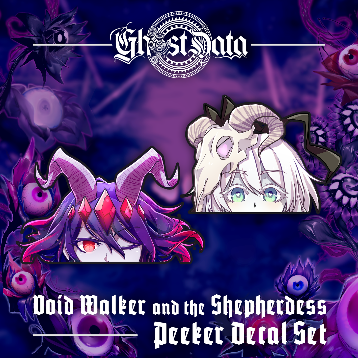 GHOST DATA : Void Queen & the Shepherdess Peeker Decal Set