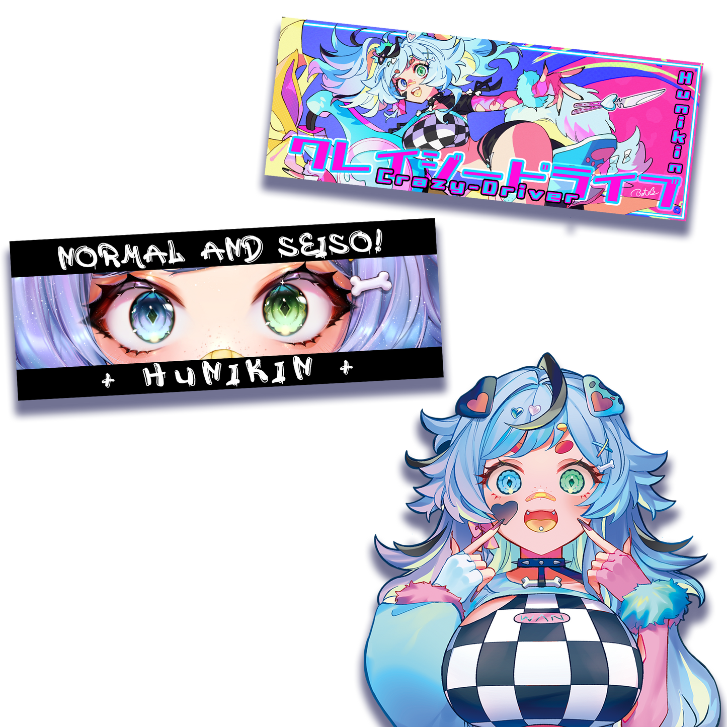 Hunikin : Decal Stickers