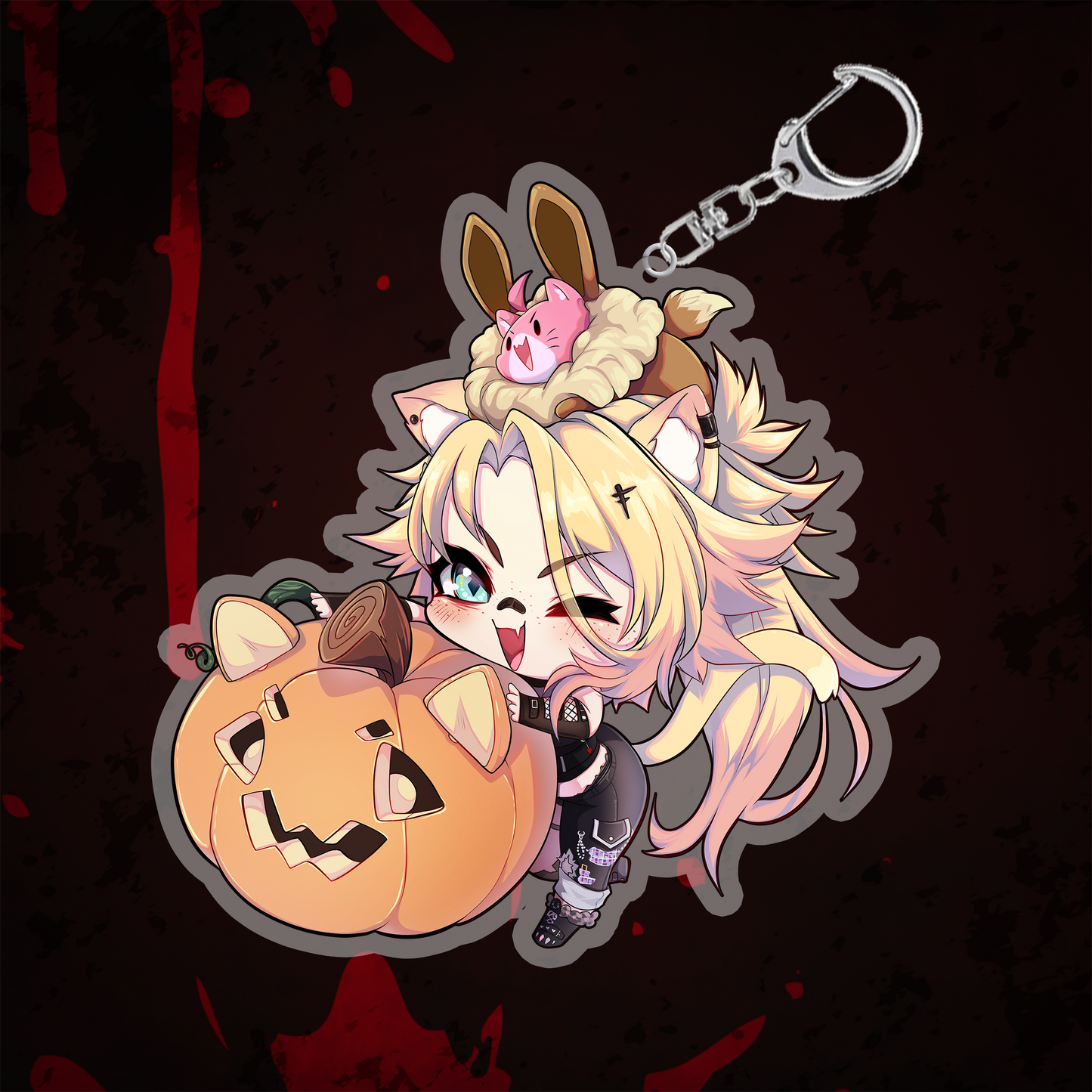 ObKatieKat : Halloween Keychain