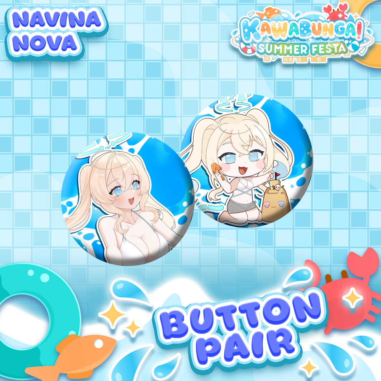 Navina Nova : Button Pair