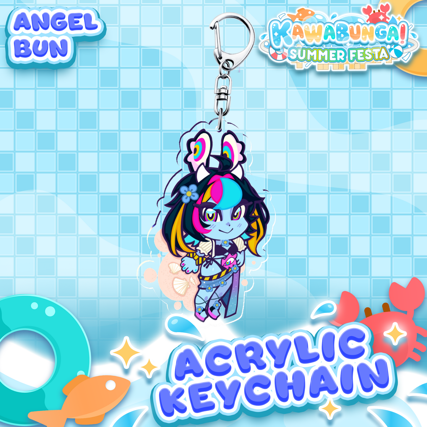 AngelBun : Kawabunga Keychain