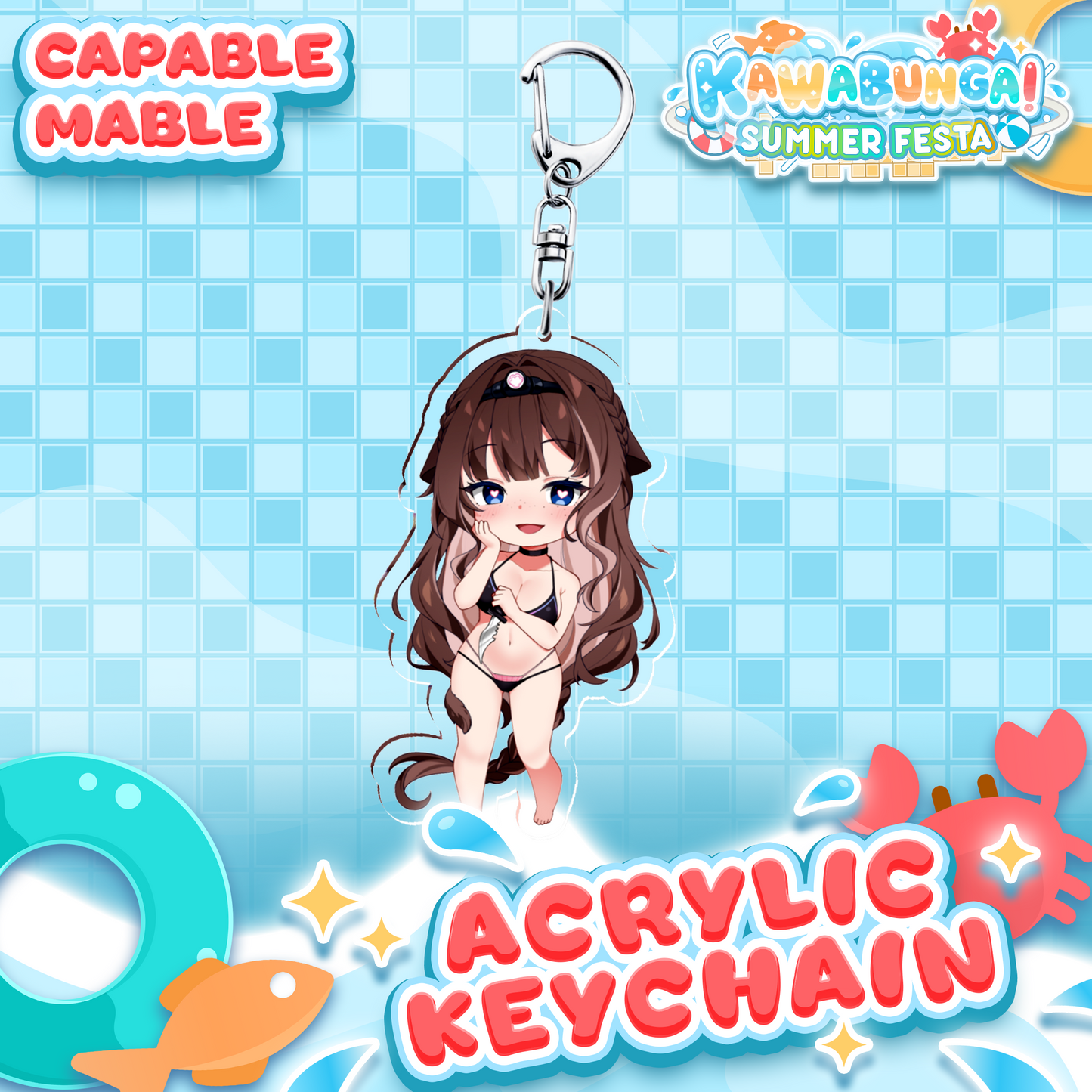 Capable Mable : Kawabunga Keychain