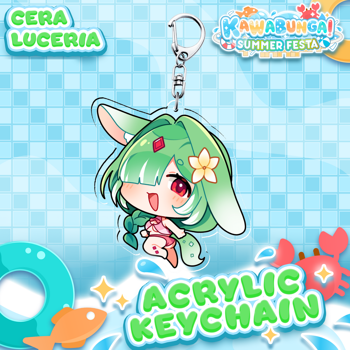 Cera Luceria : Kawabunga Keychain