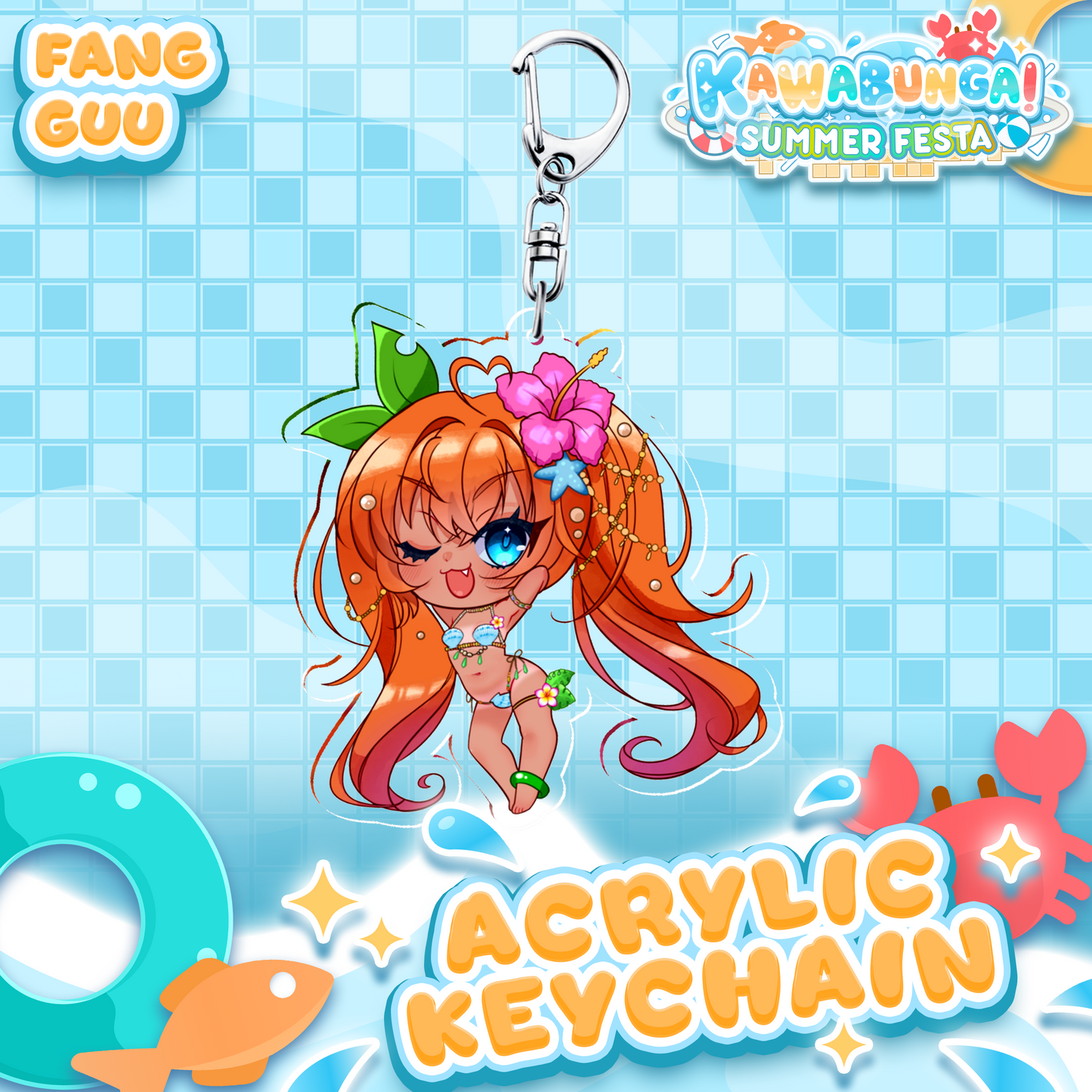 Fang Guu : Kawabunga Keychain