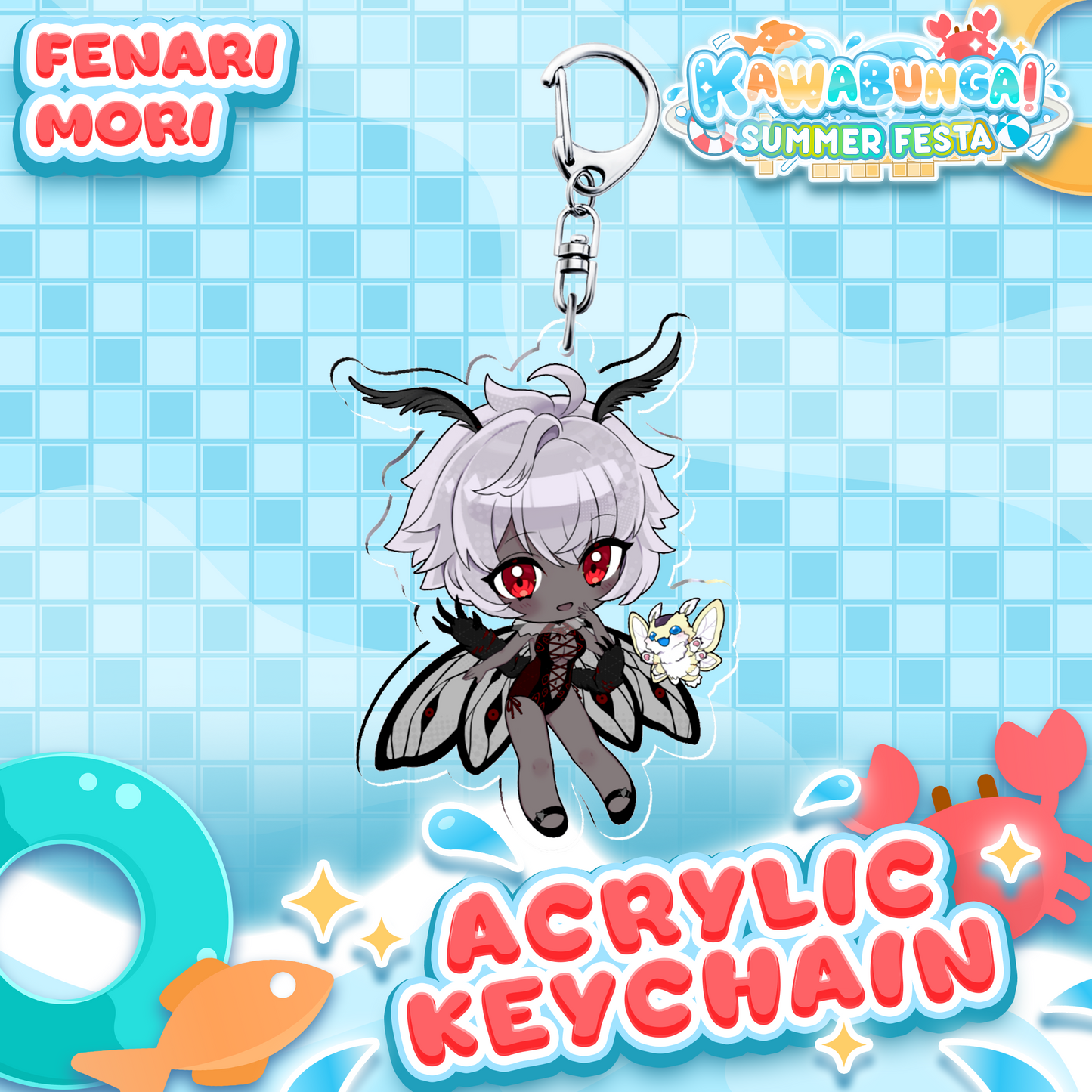 Fenari Mori : Kawabunga Keychain