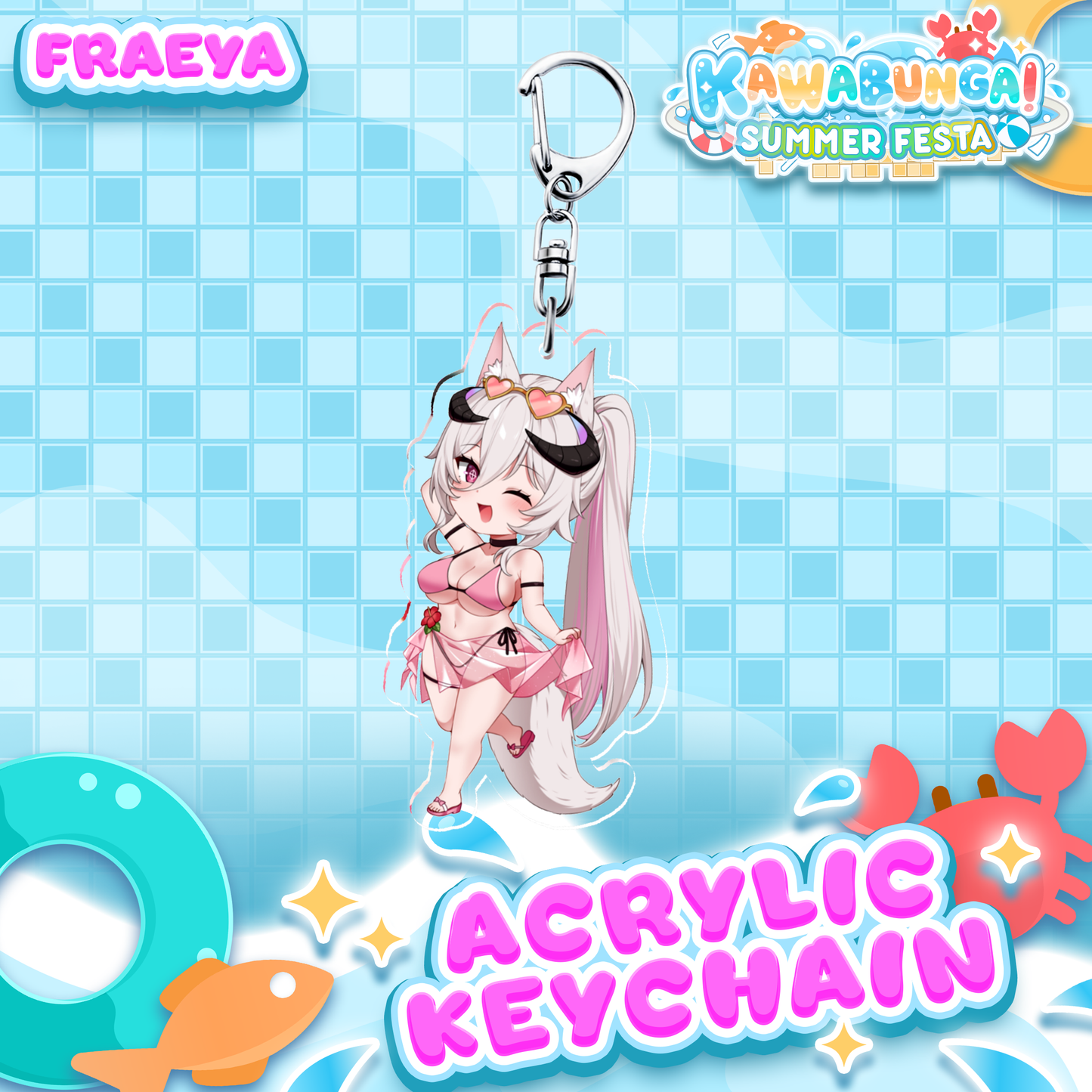 Fraeya : Kawabunga Keychain