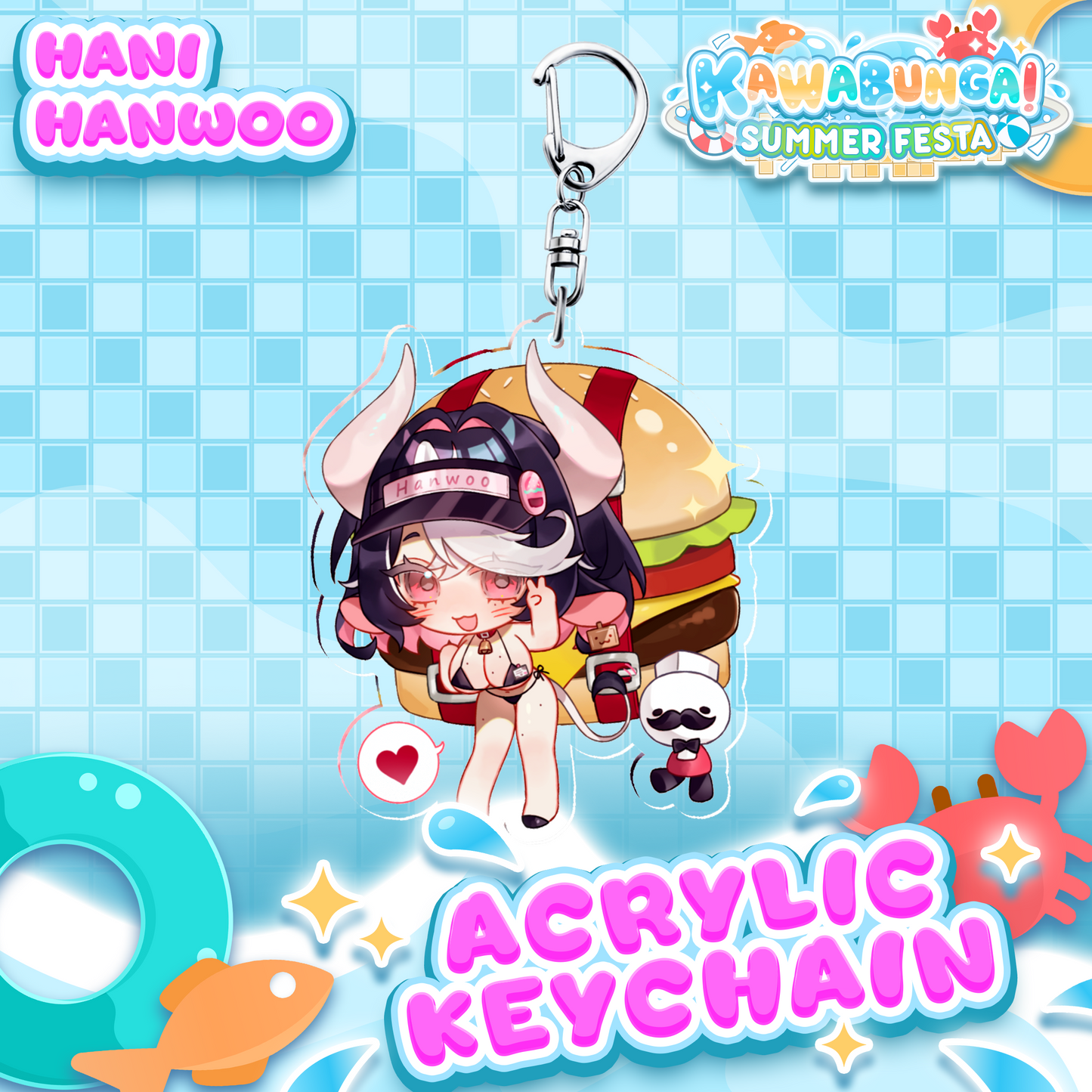 Hani Hanwoo : Kawabunga Keychain