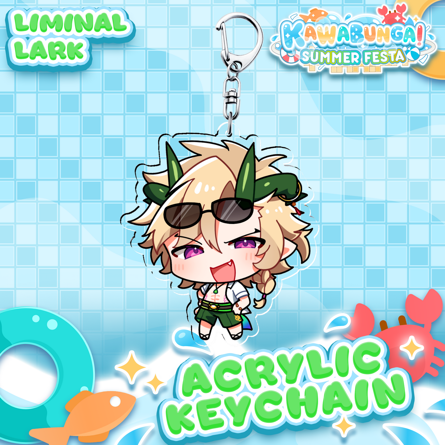 Liminal Lark : Kawabunga Keychain