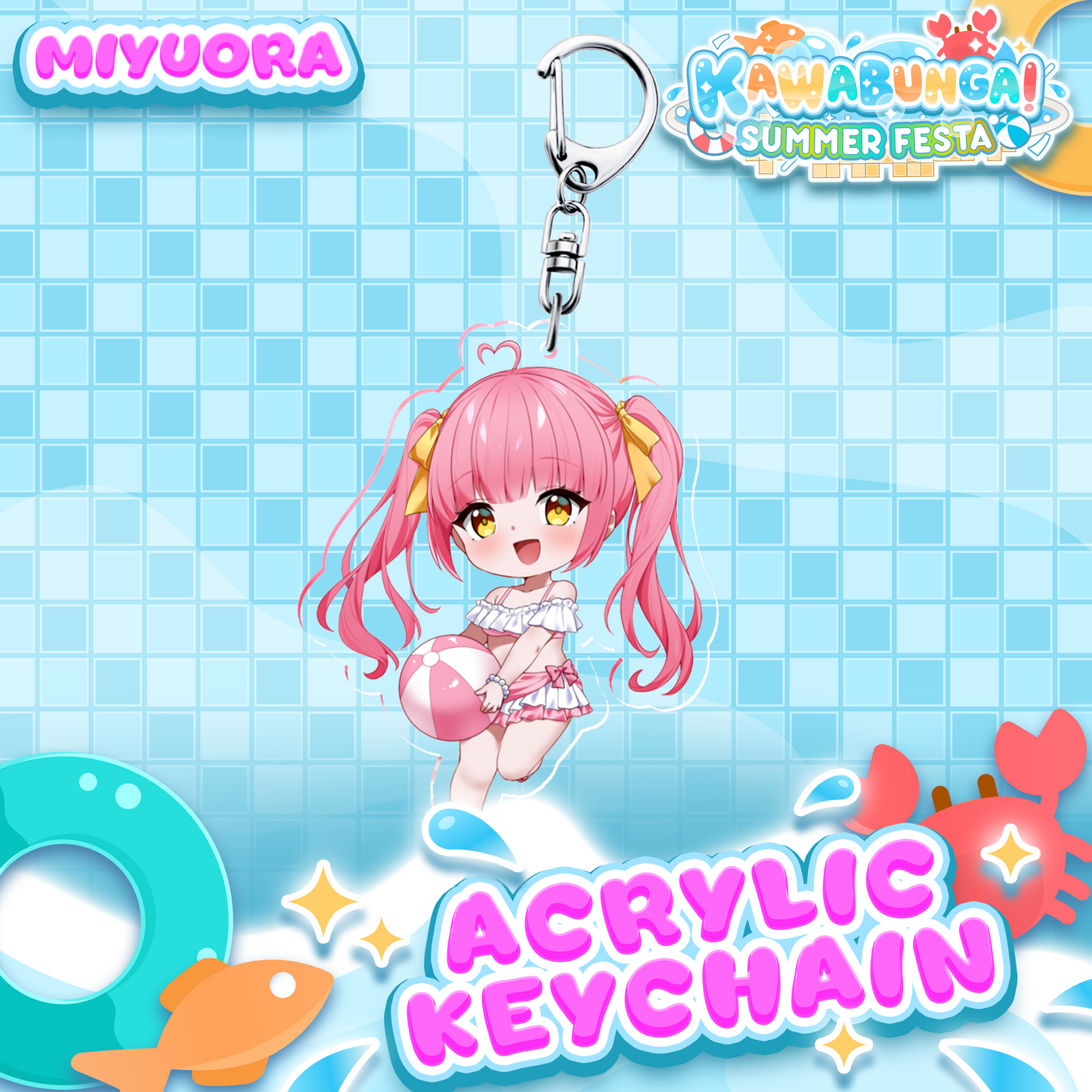 Miyuora : Kawabunga Keychain
