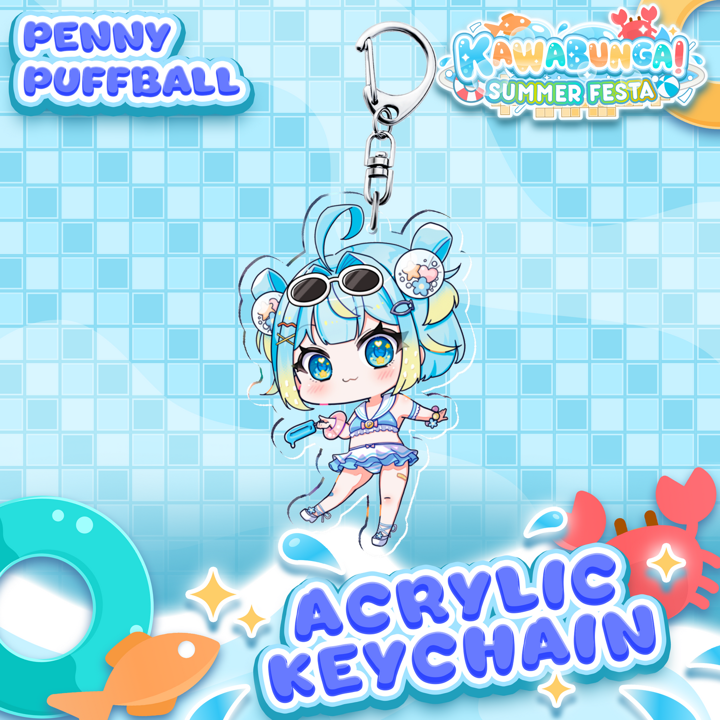 Penny Puffball : Kawabunga Keychain