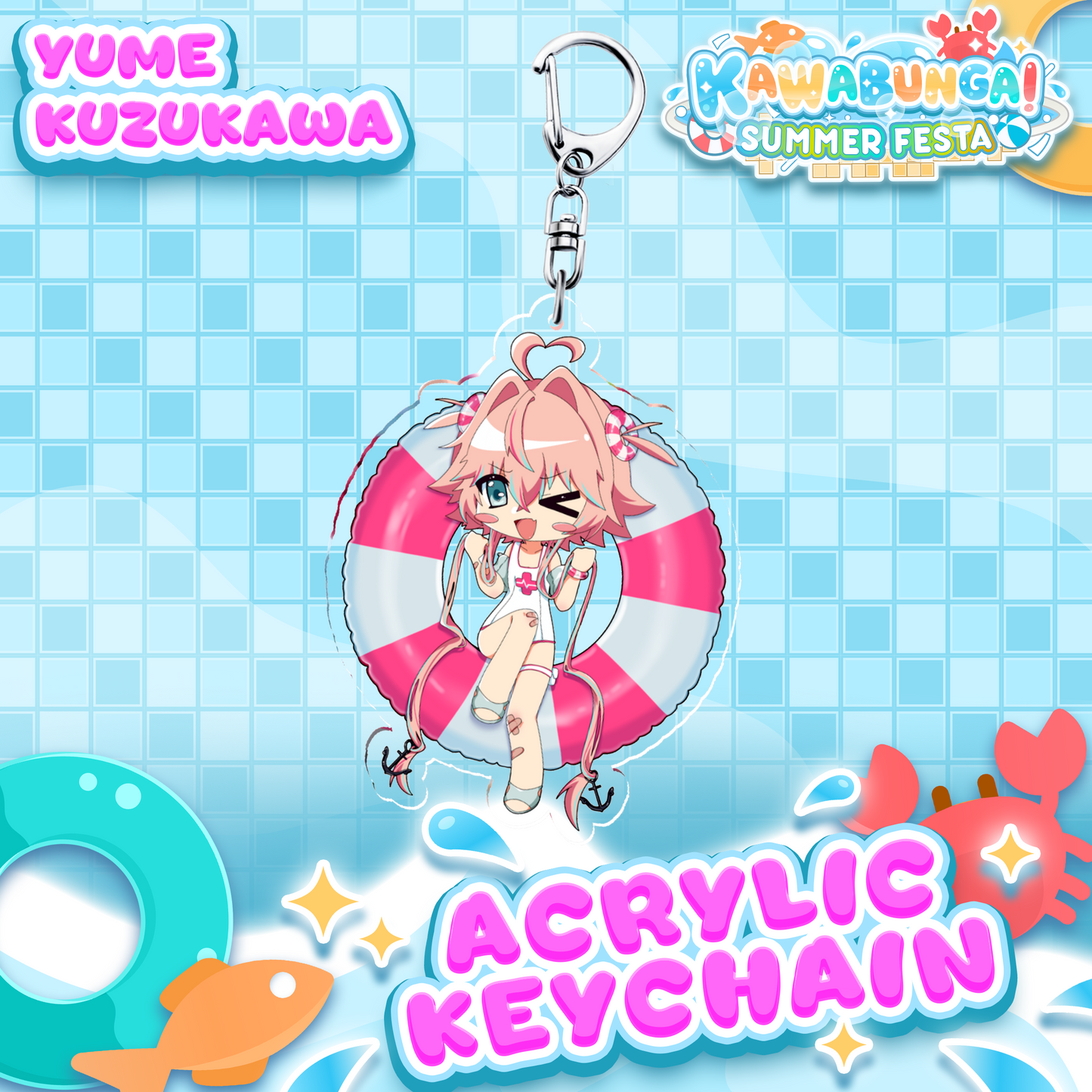 Yume Kuzukawa : Kawabunga Keychain