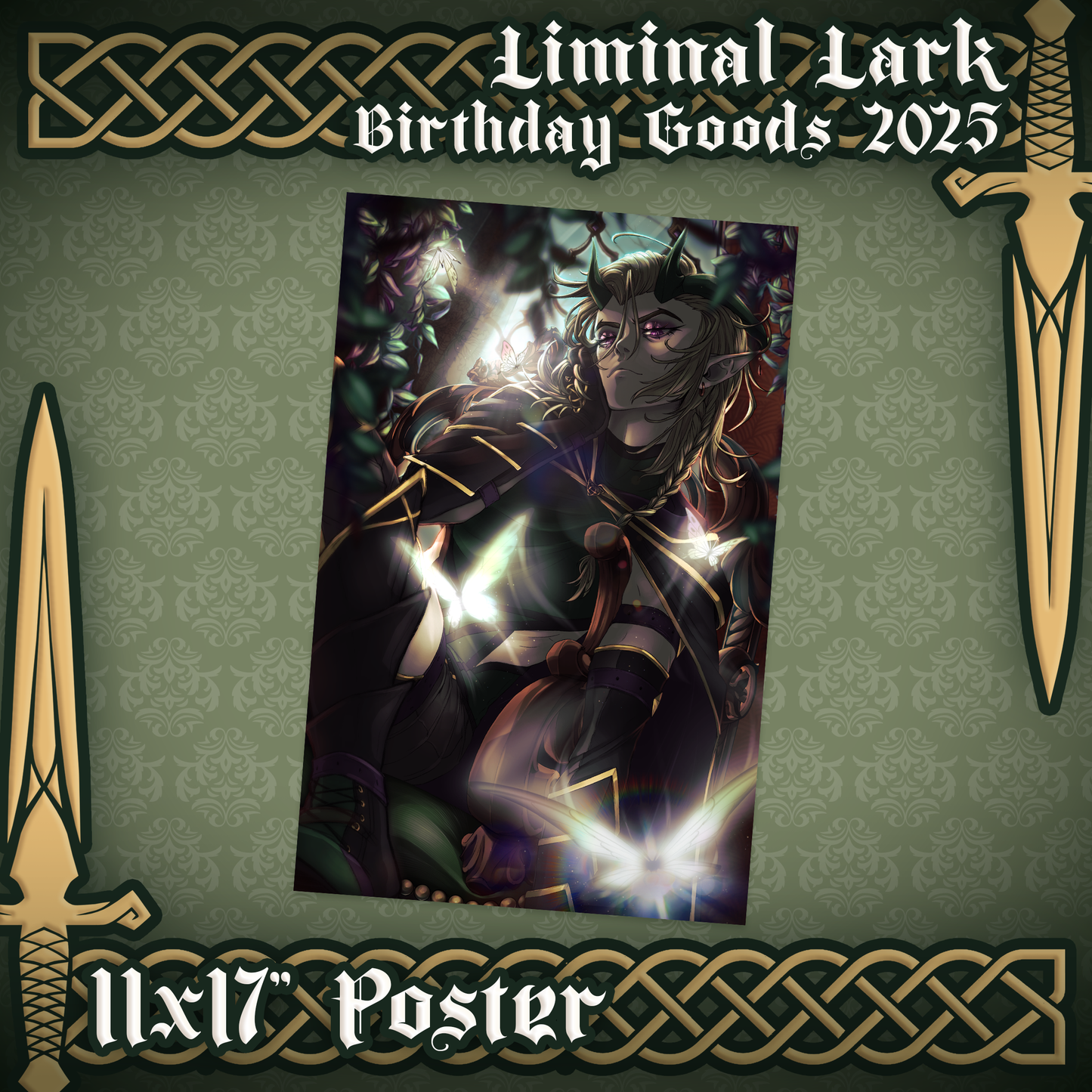 Liminal Lark : 11x17" Poster Print