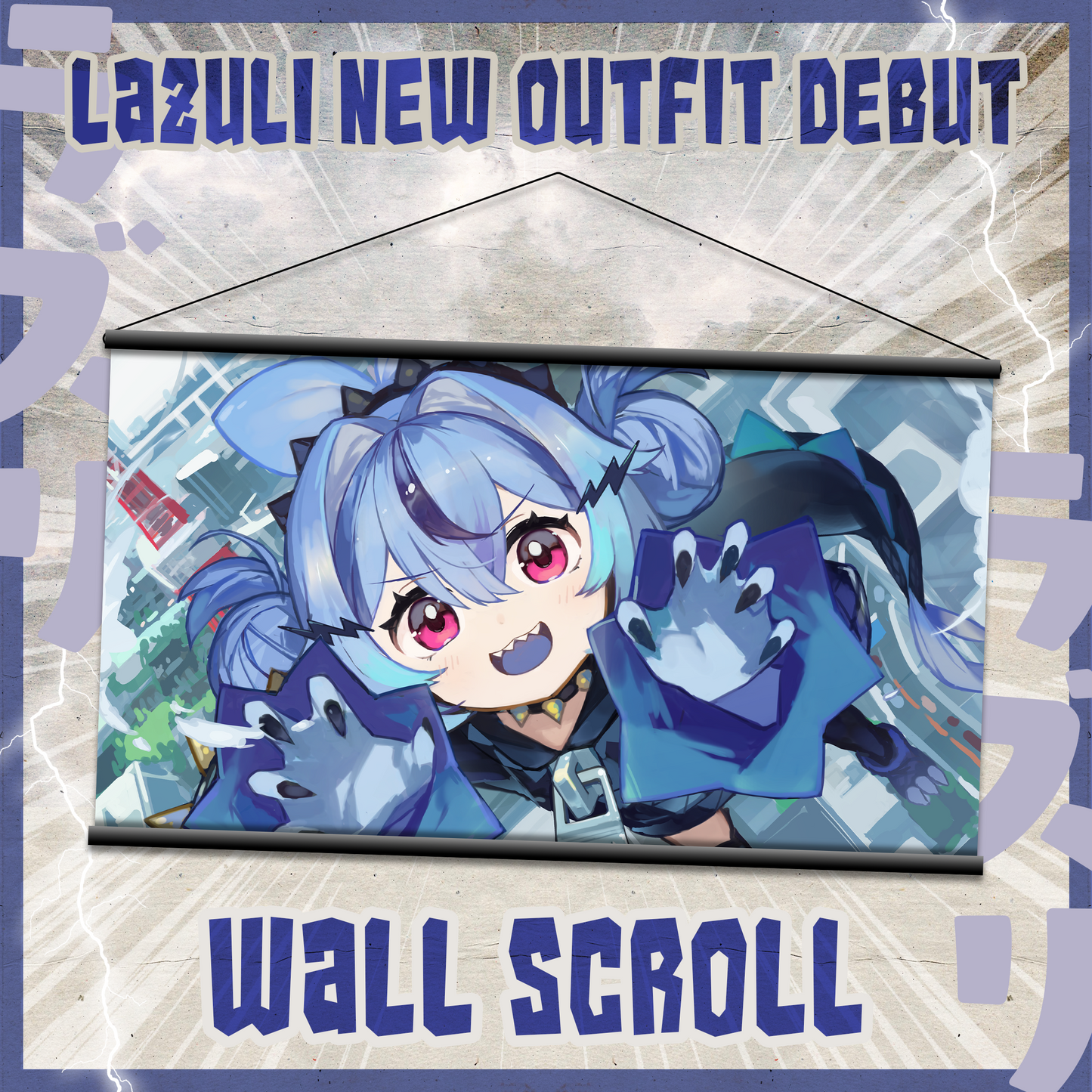 Lazuli : Kaiju Wallscroll Poster