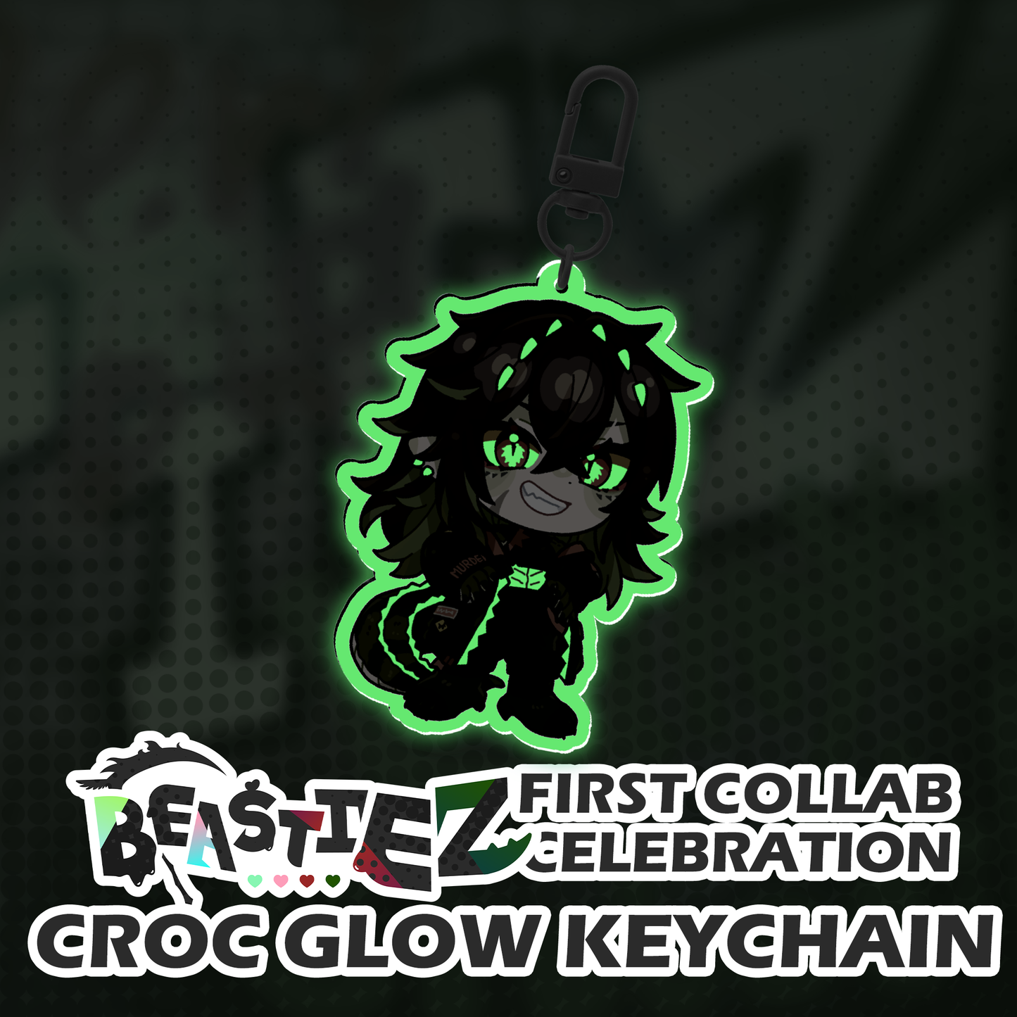 Kairyu Crocodile : Glow Keychain