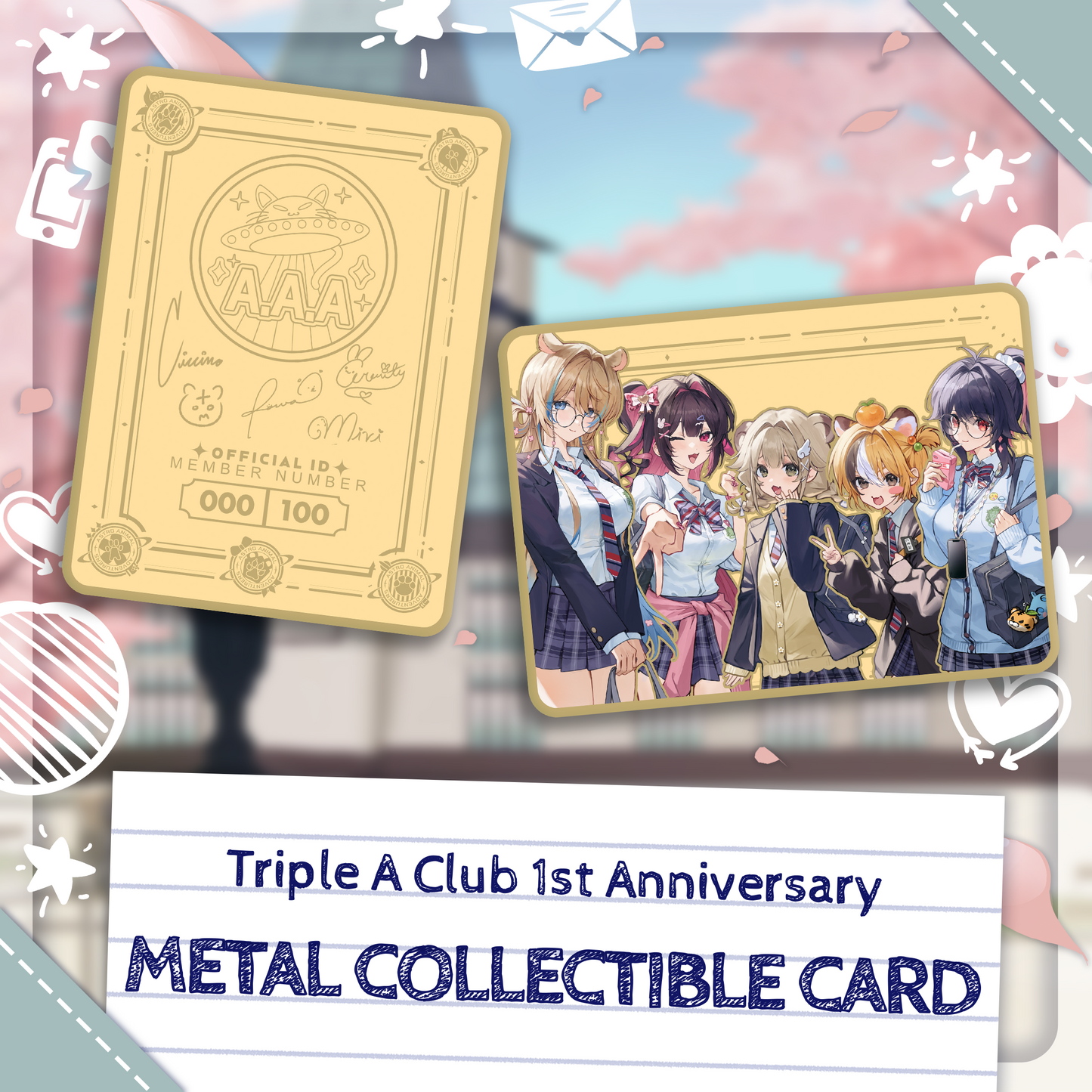 AAA Club : Metal Collectable Card