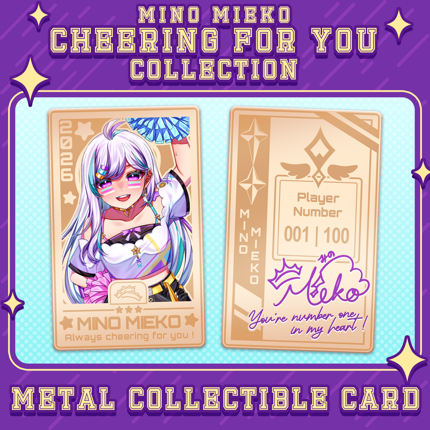 Mino Mieko : Metal Collectible Card