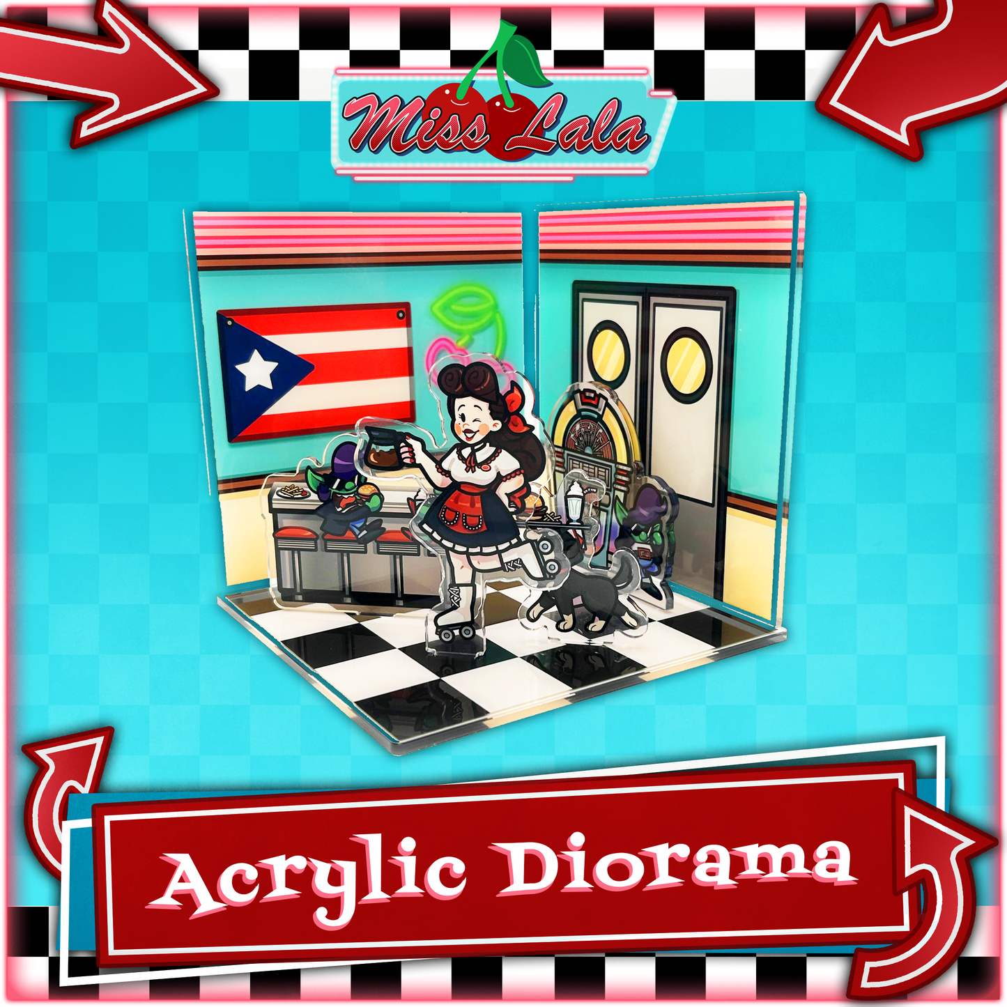 Miss Lala : Acrylic Diorama