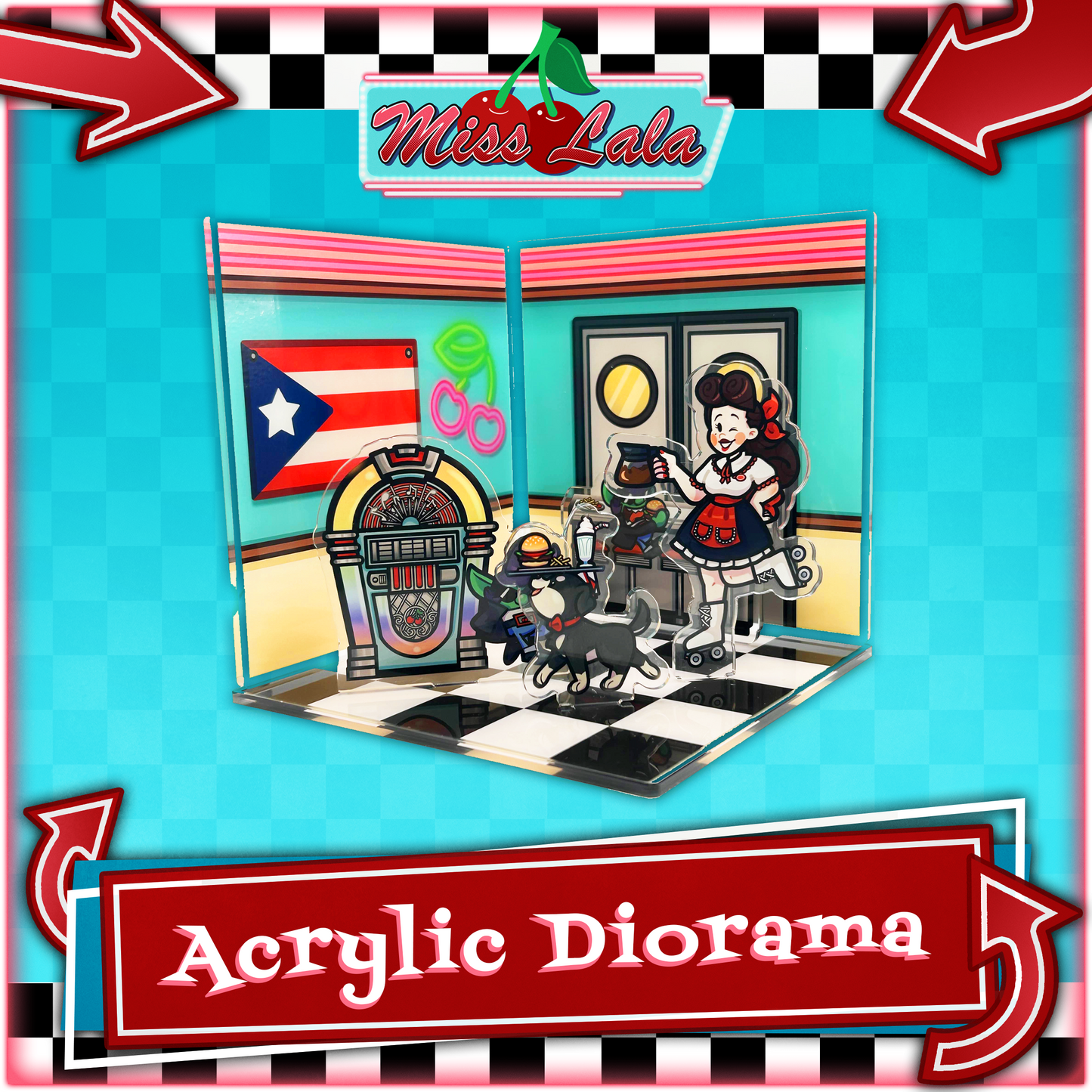 Miss Lala : Acrylic Diorama
