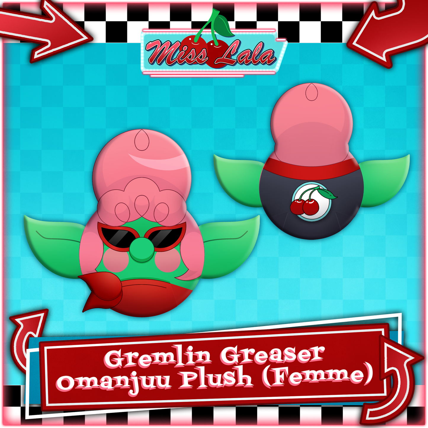 Miss Lala : Greaser Gremlin Keychain Plush