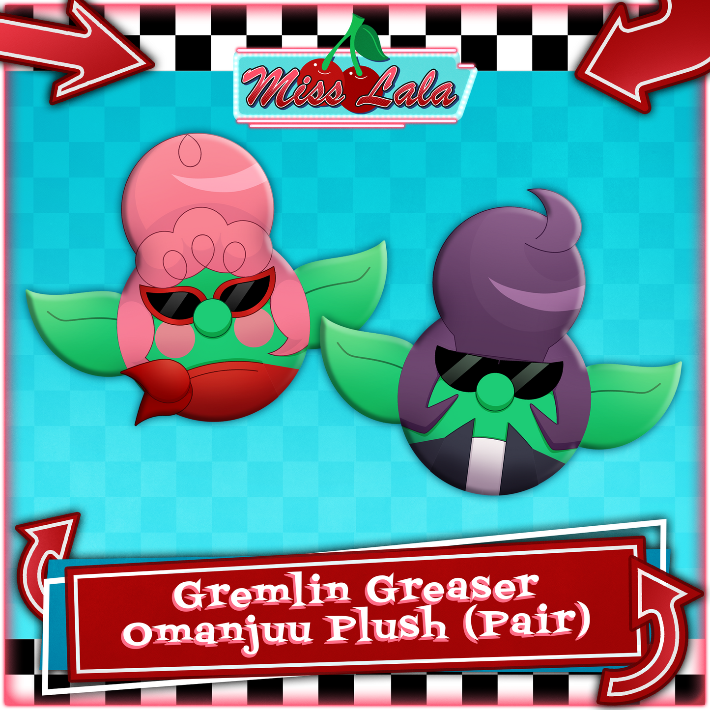 Miss Lala : Greaser Gremlin Keychain Plush