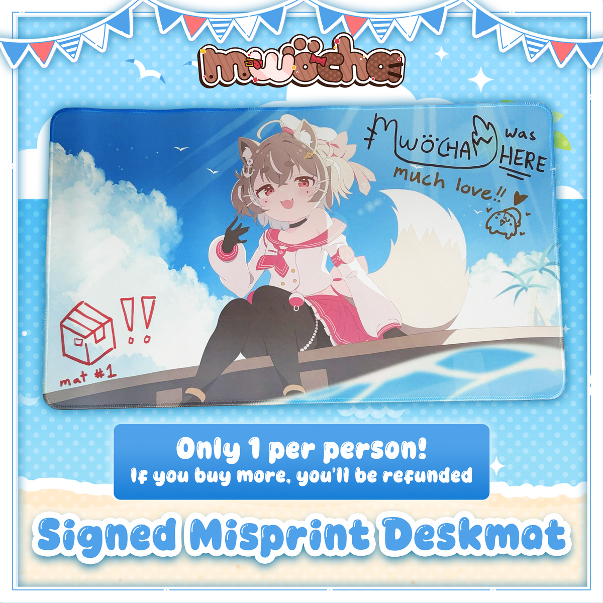 Mwocha : LIMITED Signed Misprint Desk Mat