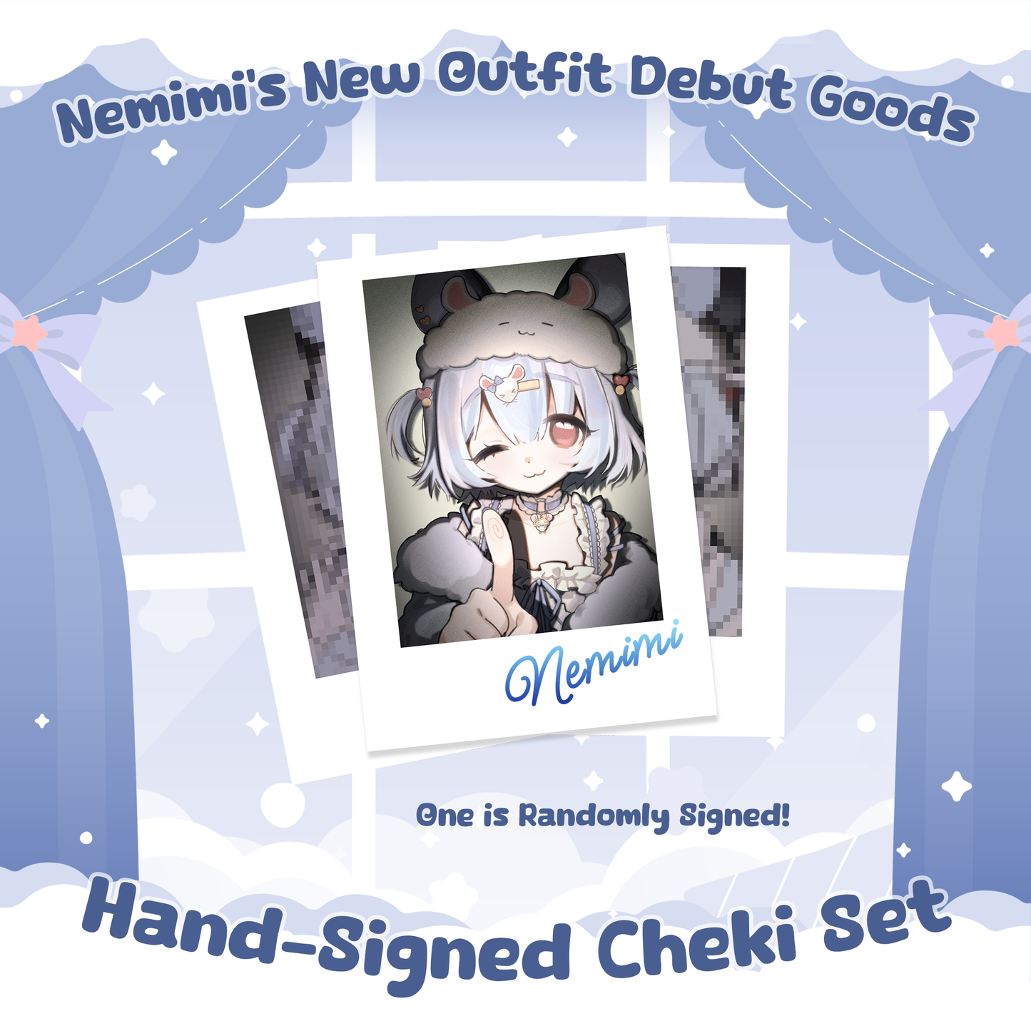 Nemimi Yane : Signed Cheki Set