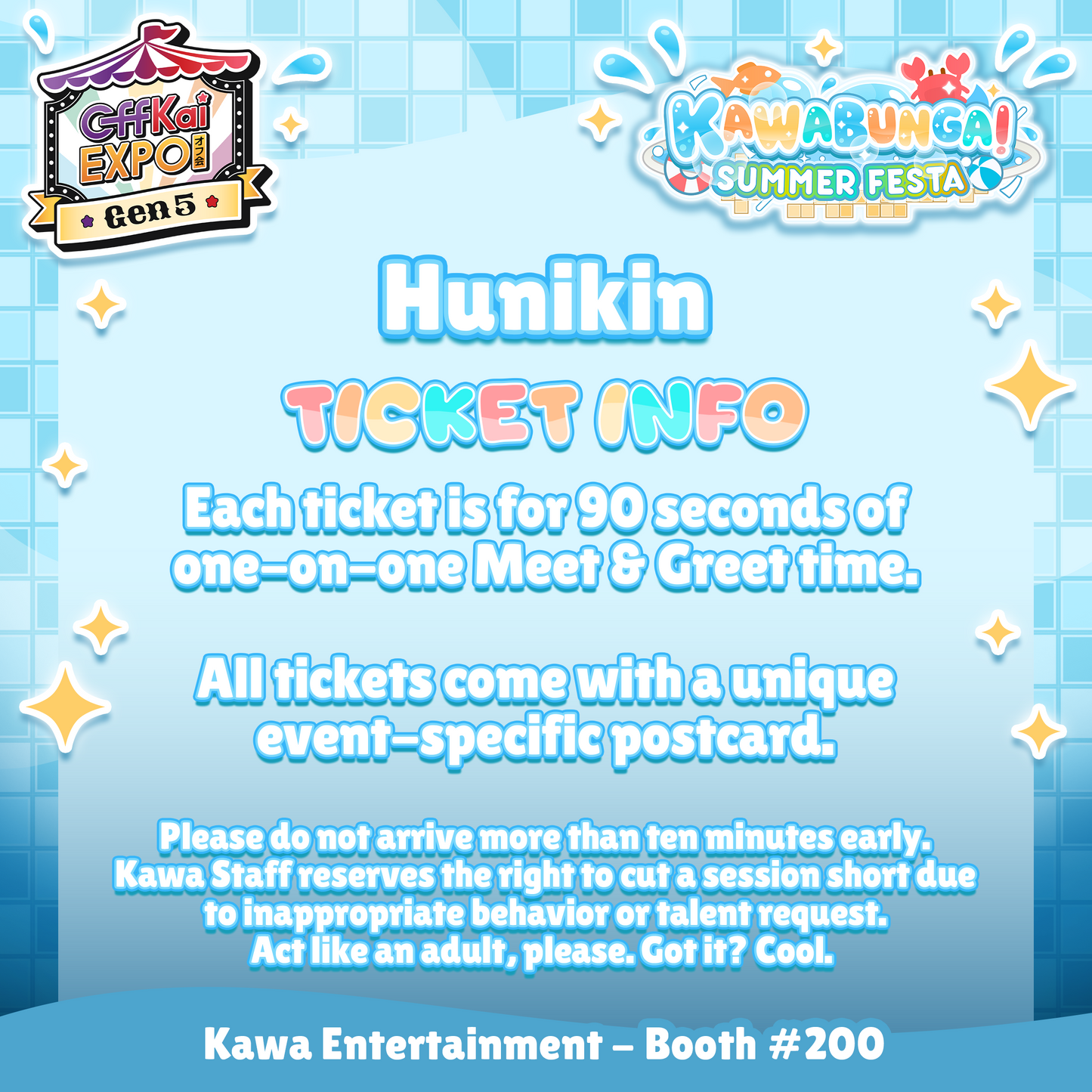 OffKai M&Gs : Hunikin Meet & Greet