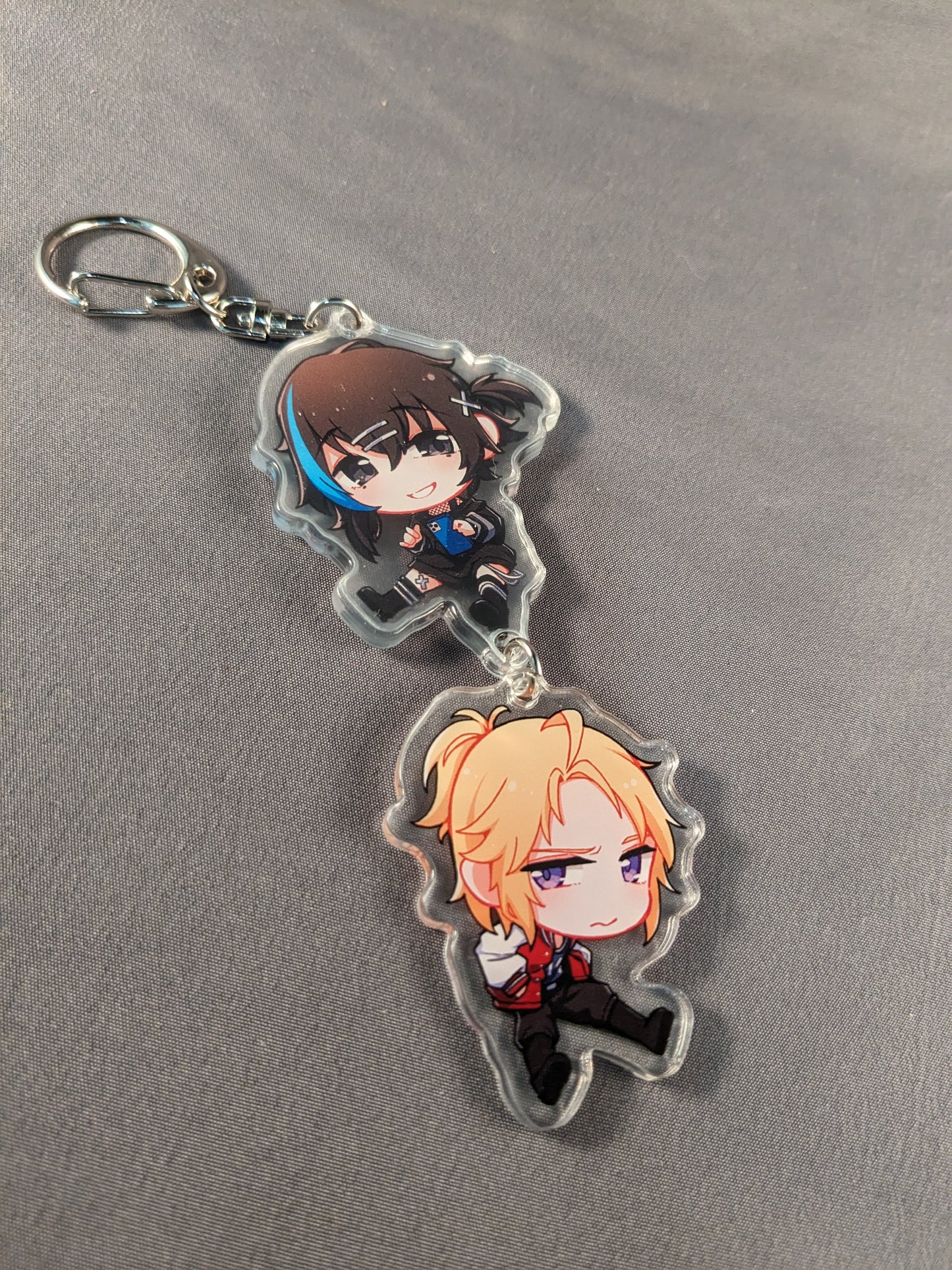 Goth Boy and The Jock : Acrylic Linking Keychain