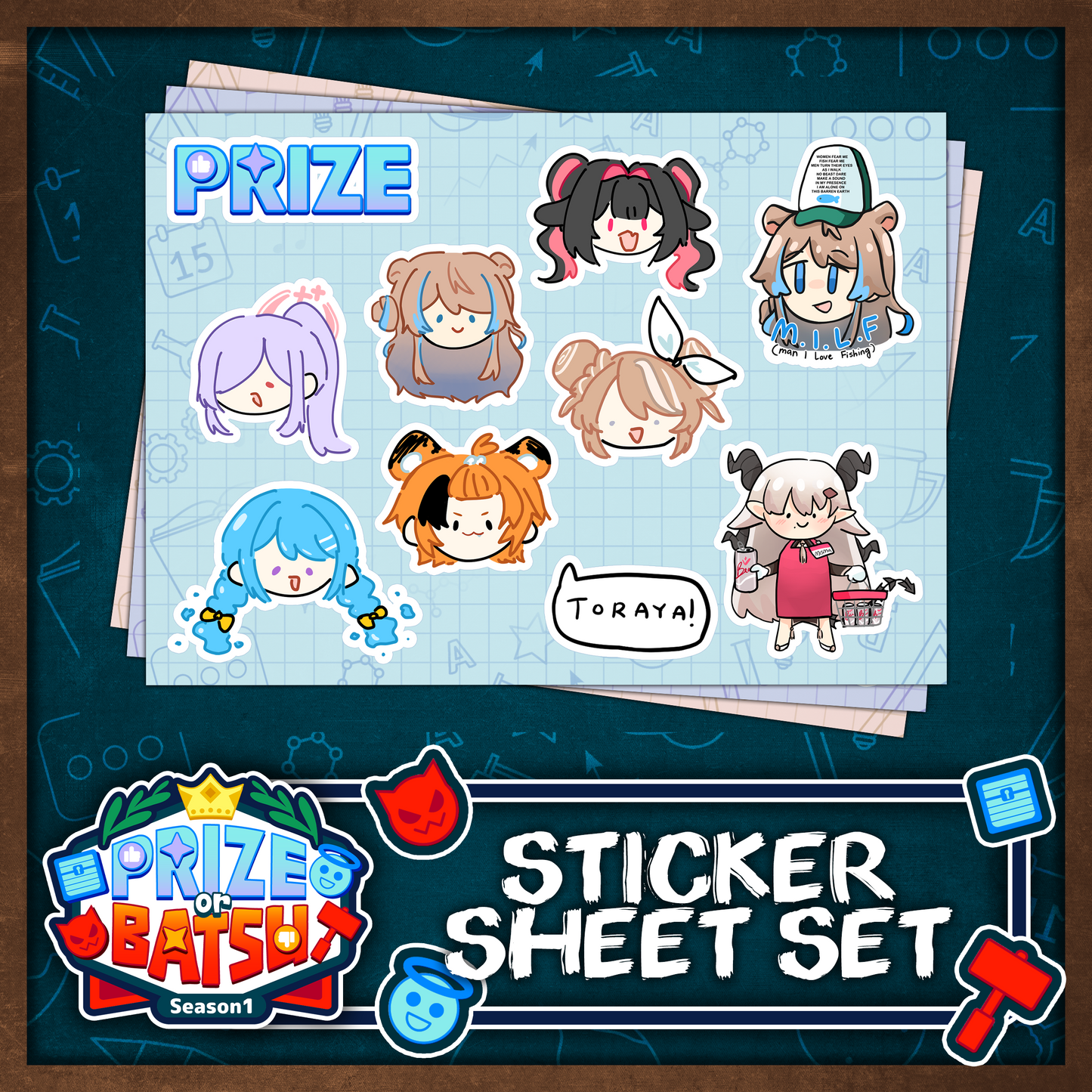 V&U : Prize or Batsu Sticker Sheet Set