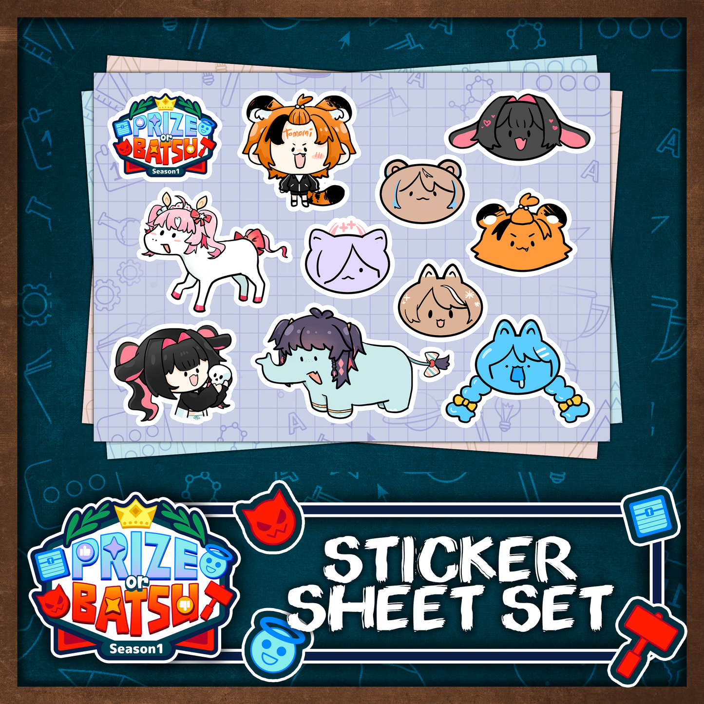 V&U : Prize or Batsu Sticker Sheet Set