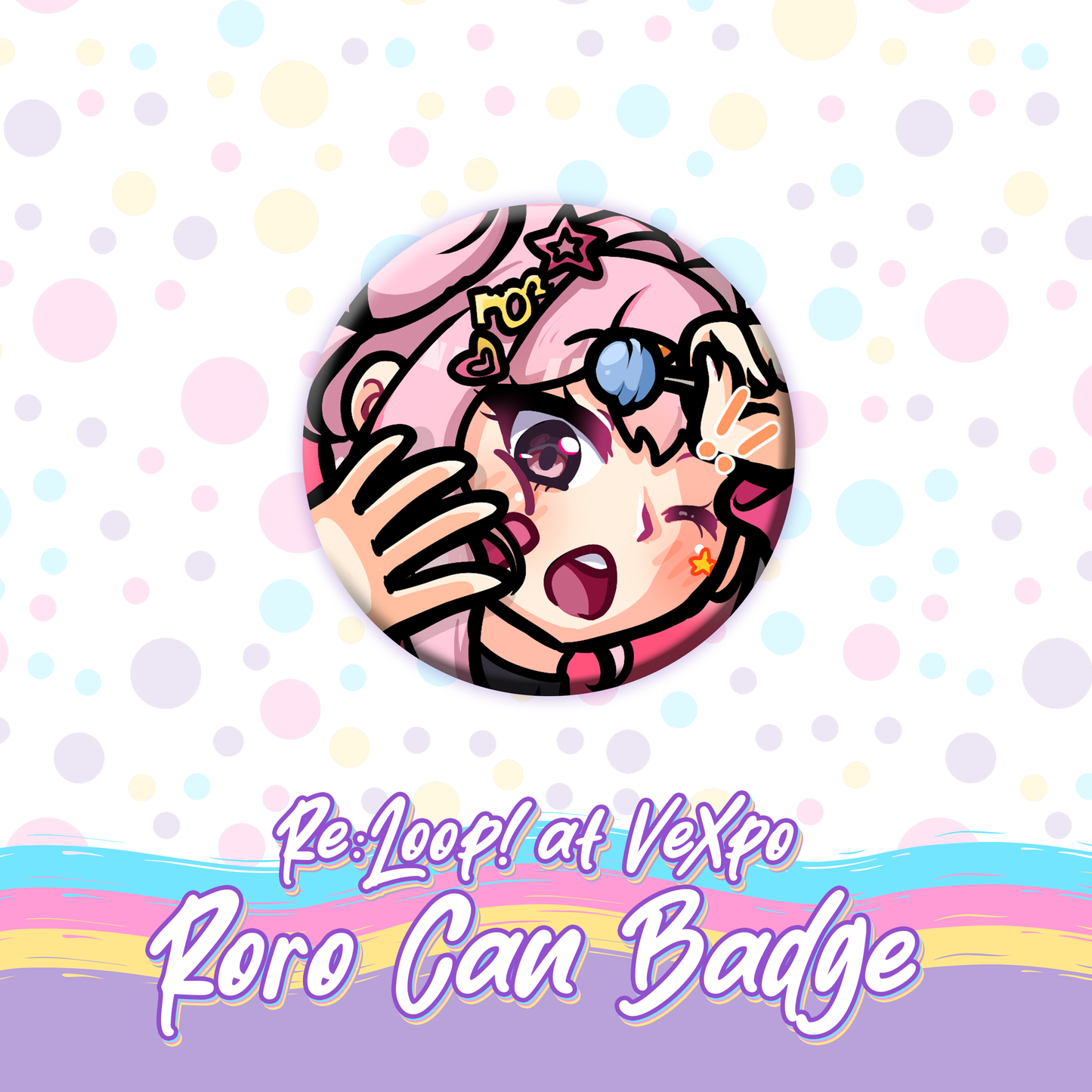 Hirano Kokoro : Re:Loop! Can Badge