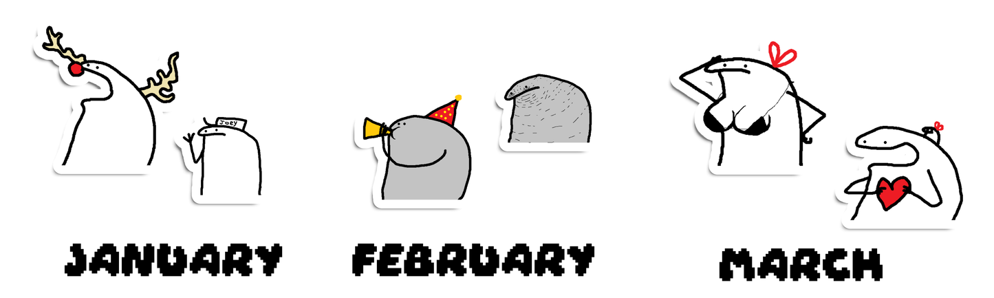 Quarterly Sticker Club (Non- U.S. only!)