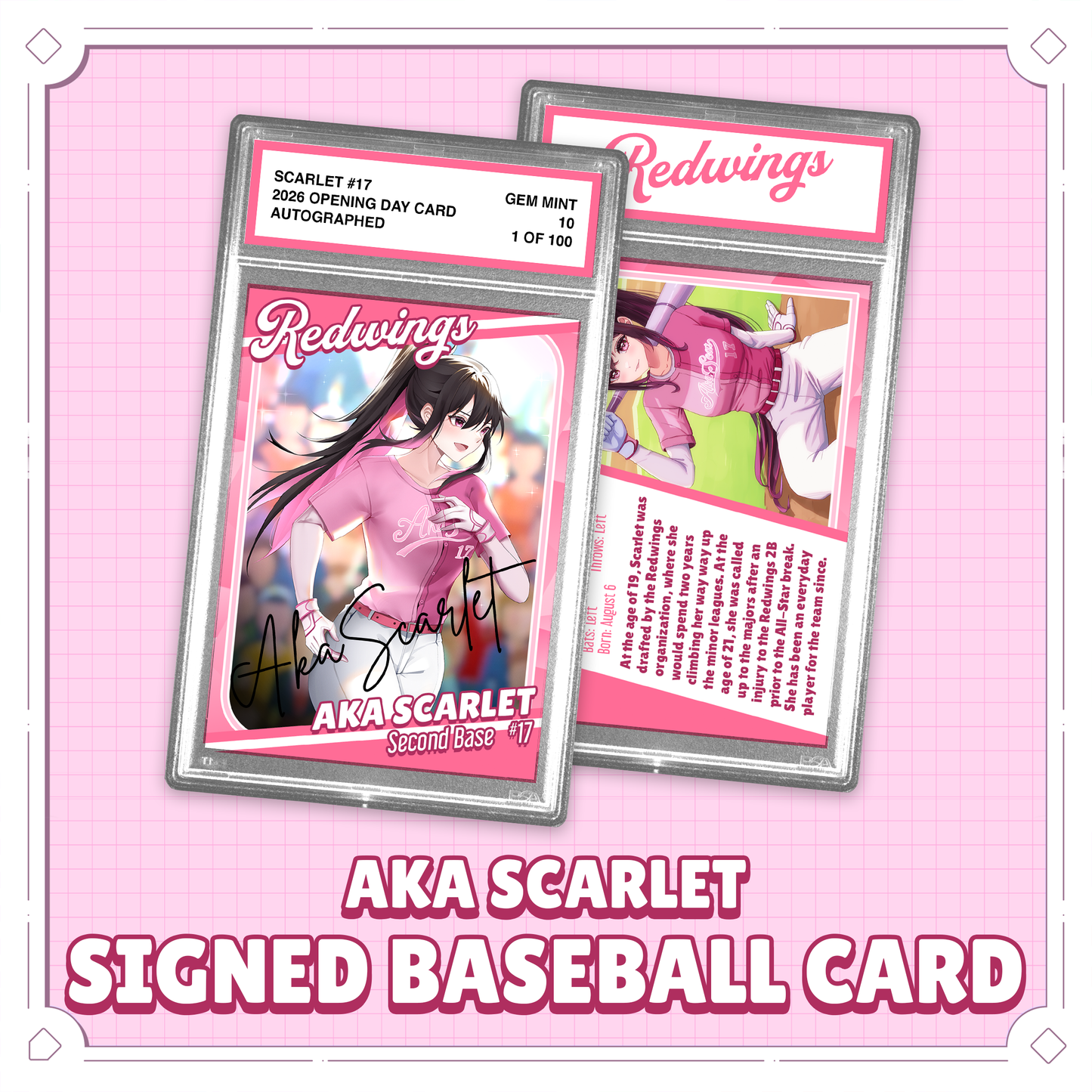 AkaScarlet : Signed Baseball Card