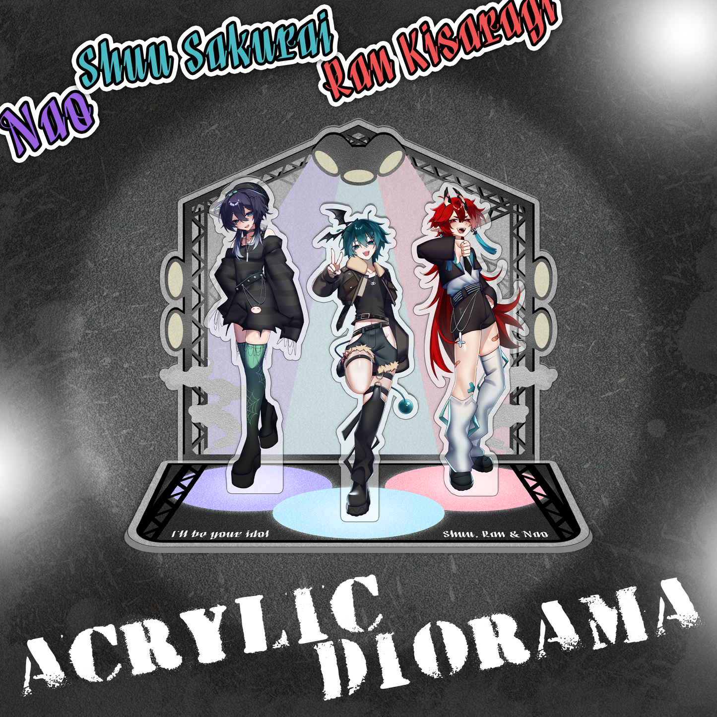Shuu, Ran & Nao: Acrylic Diorama