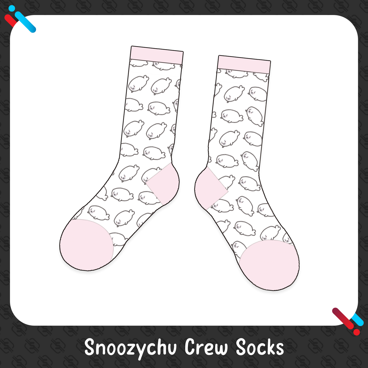 Snoozychu : Crew Socks