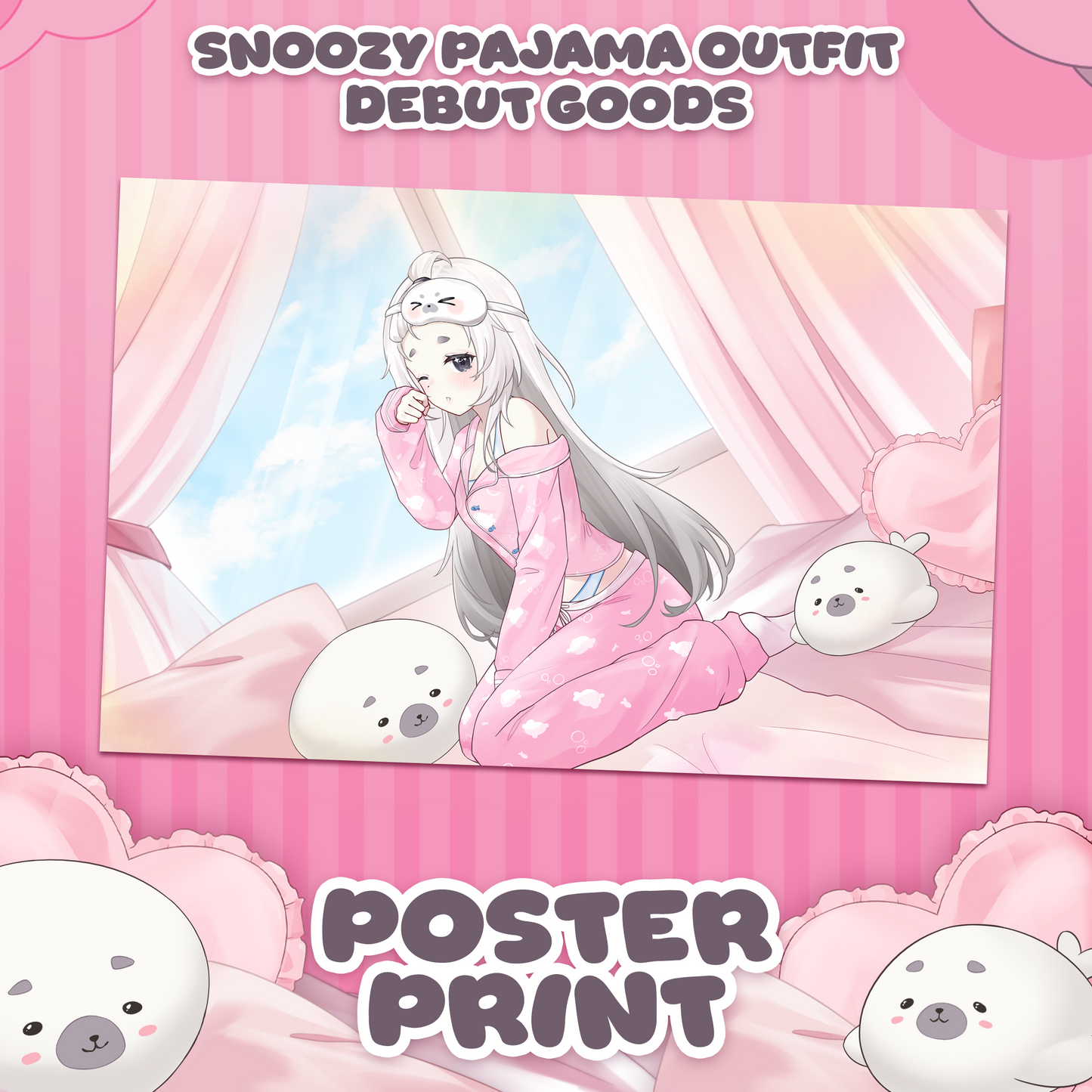 Snoozychu : Bedtime Poster Print